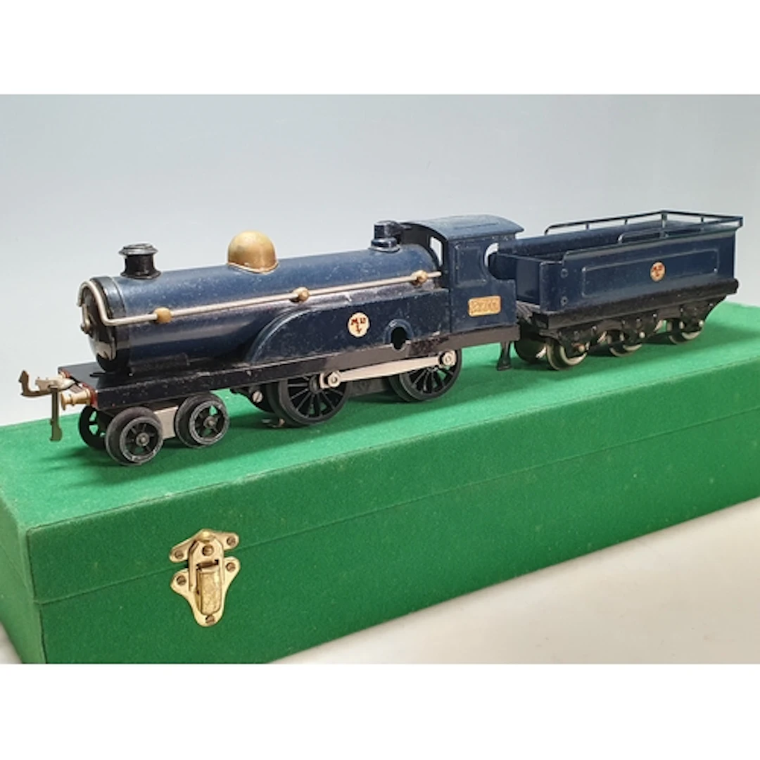 A Hornby 0 gauge No.2 Caledonian 4-4-0 Locomotive and tender...