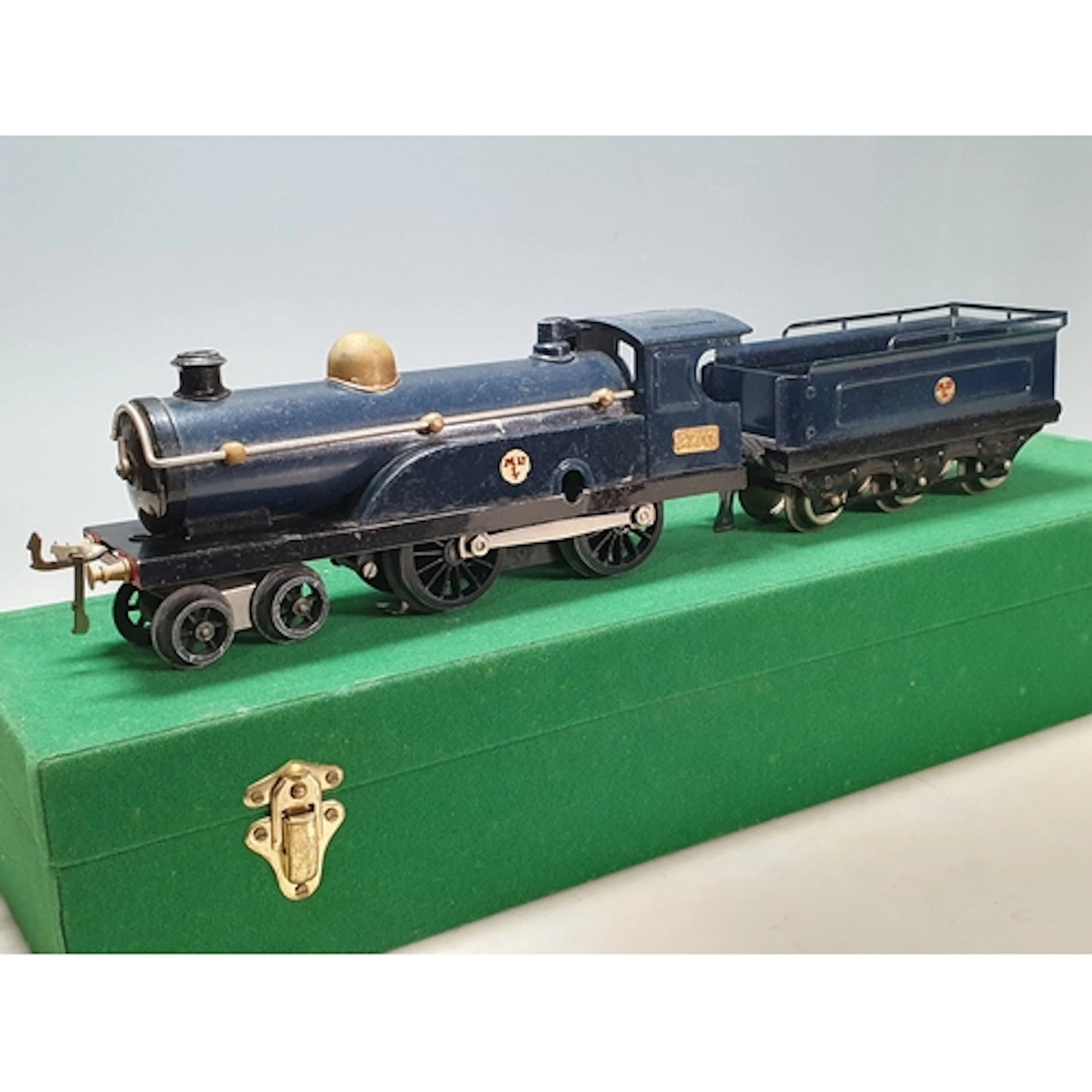 A Hornby 0 gauge No.2 Caledonian 4-4-0 Locomotive and tender...