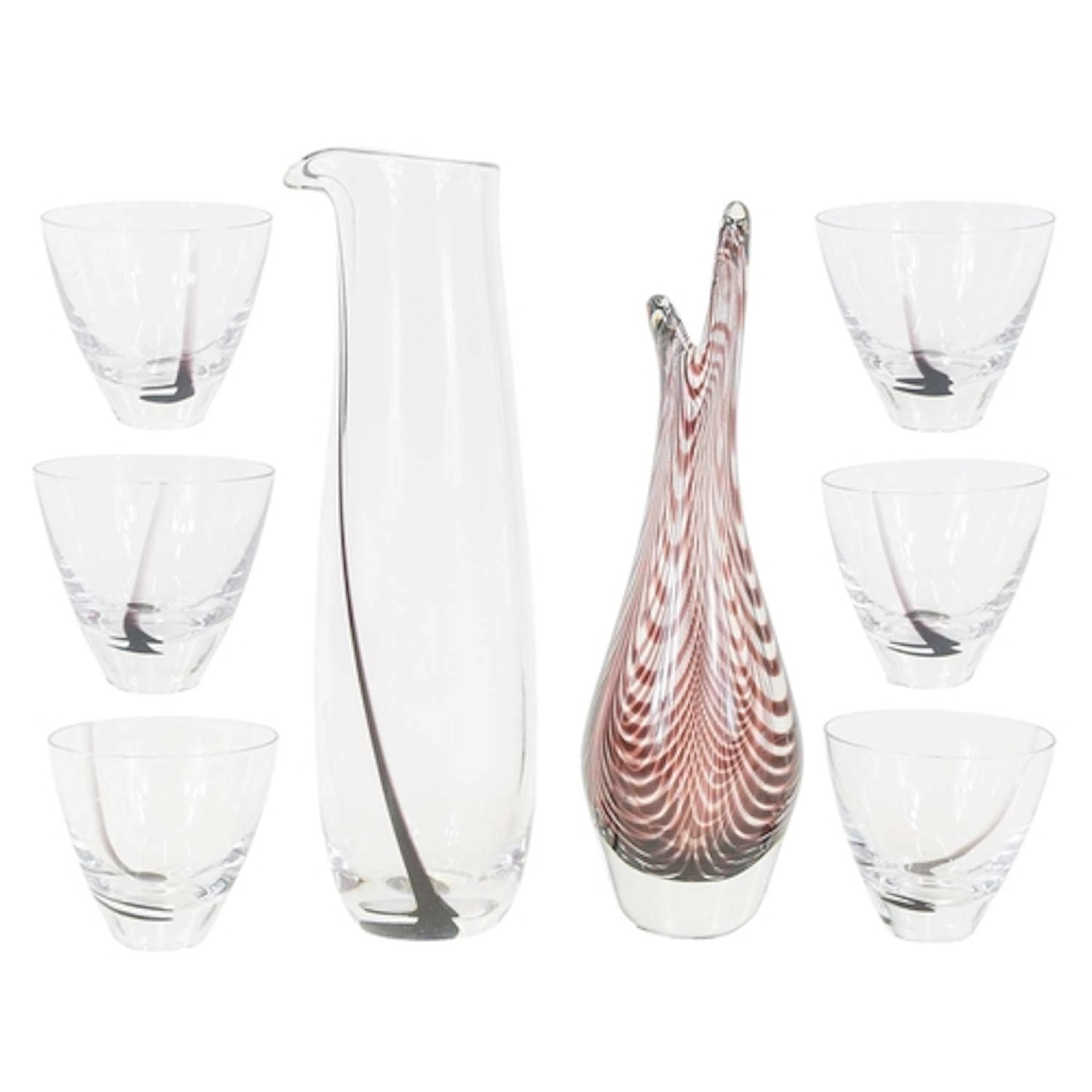 Vicke LINDSTRAND (1904-1983) for Kosta Boda. Swirl design de...