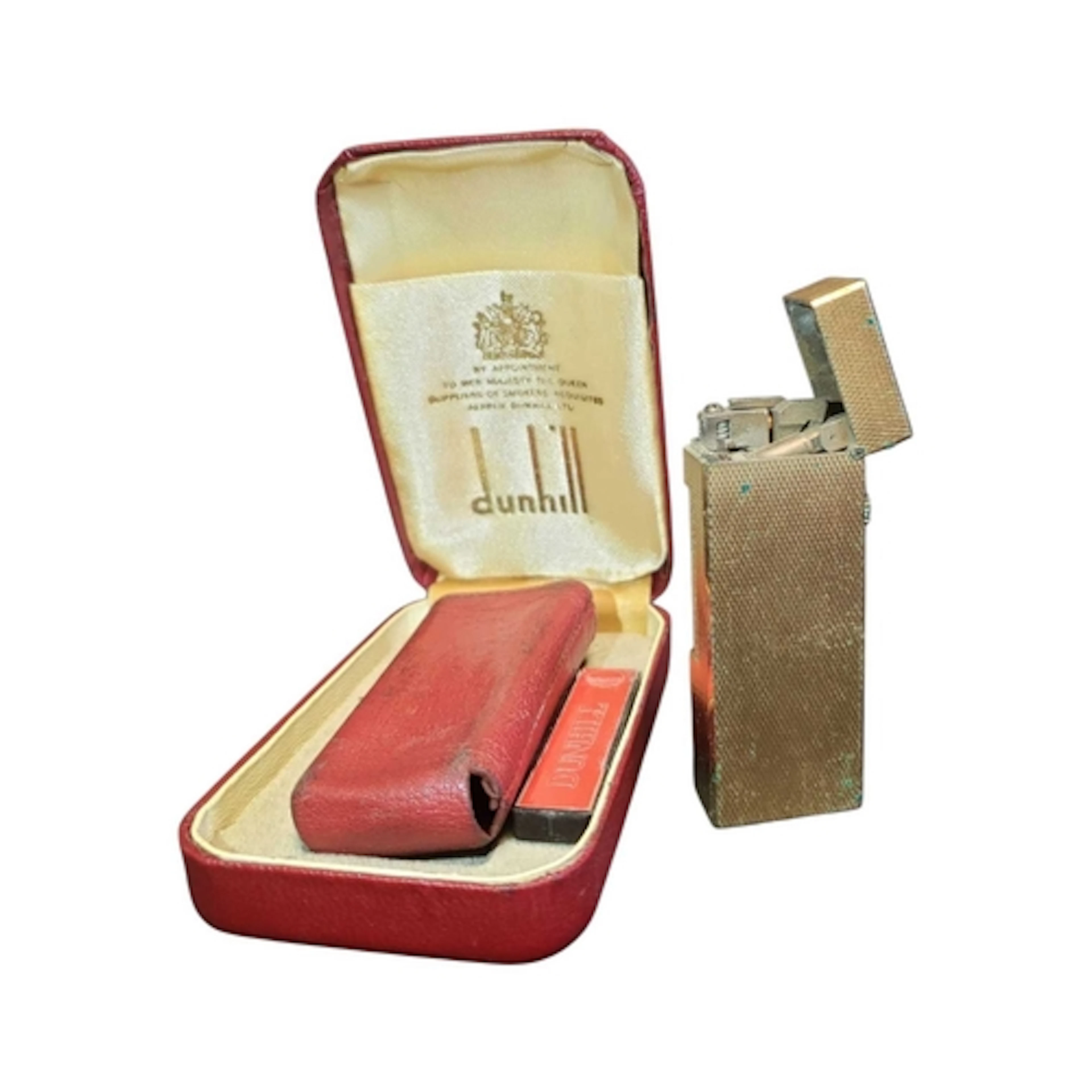 20th century vintage Dunhill Rollagas gold plated cigarette ...