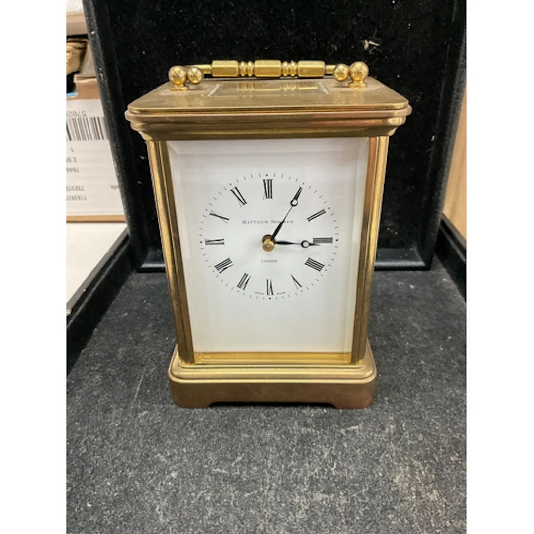 Matthew Norman large mantle carriage clock, striking hours o...