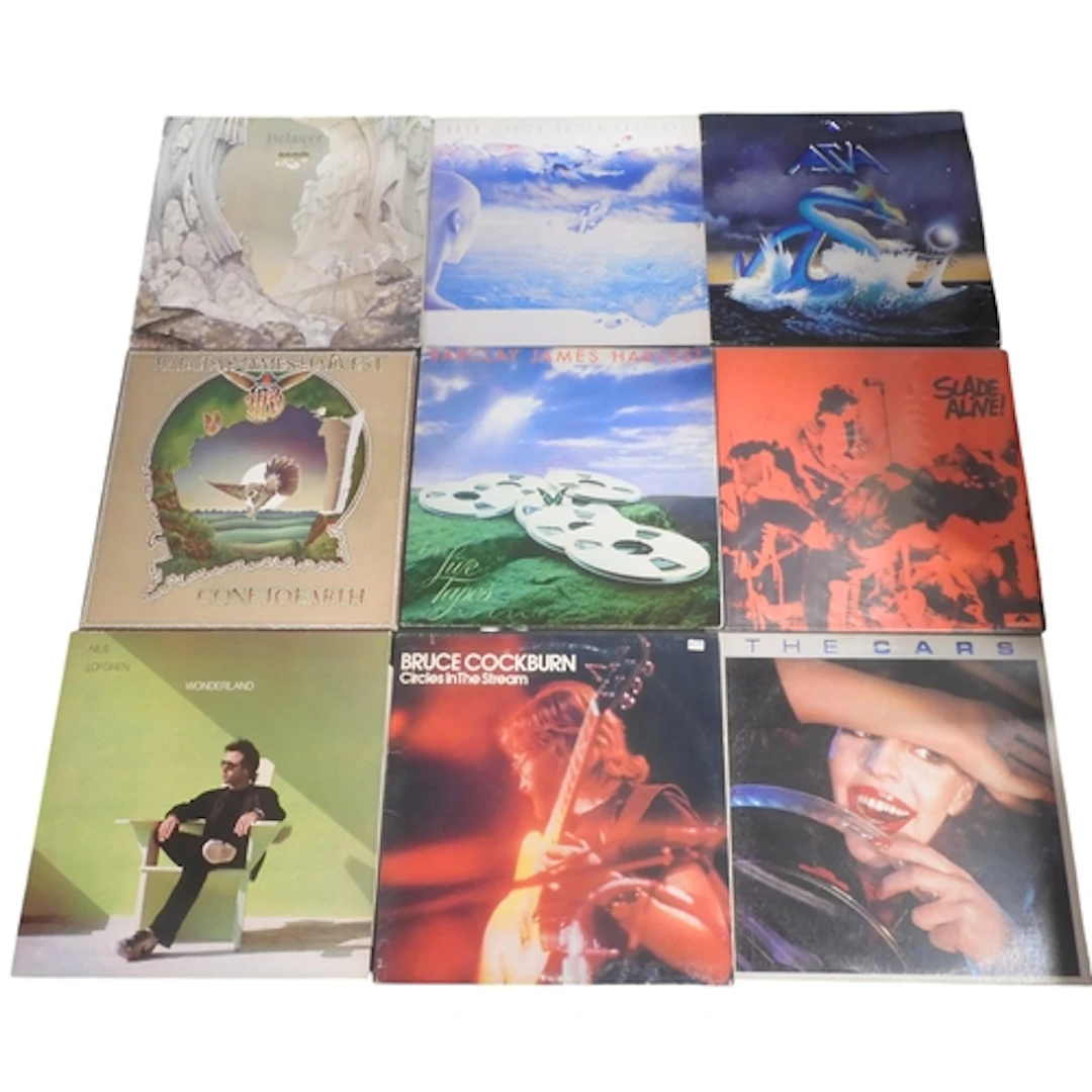 ROCK/PROG/POP/FOLK - A box of mixed genre 12" Vinyl LP ...