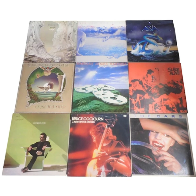 ROCK/PROG/POP/FOLK - A box of mixed genre 12" Vinyl LP ...
