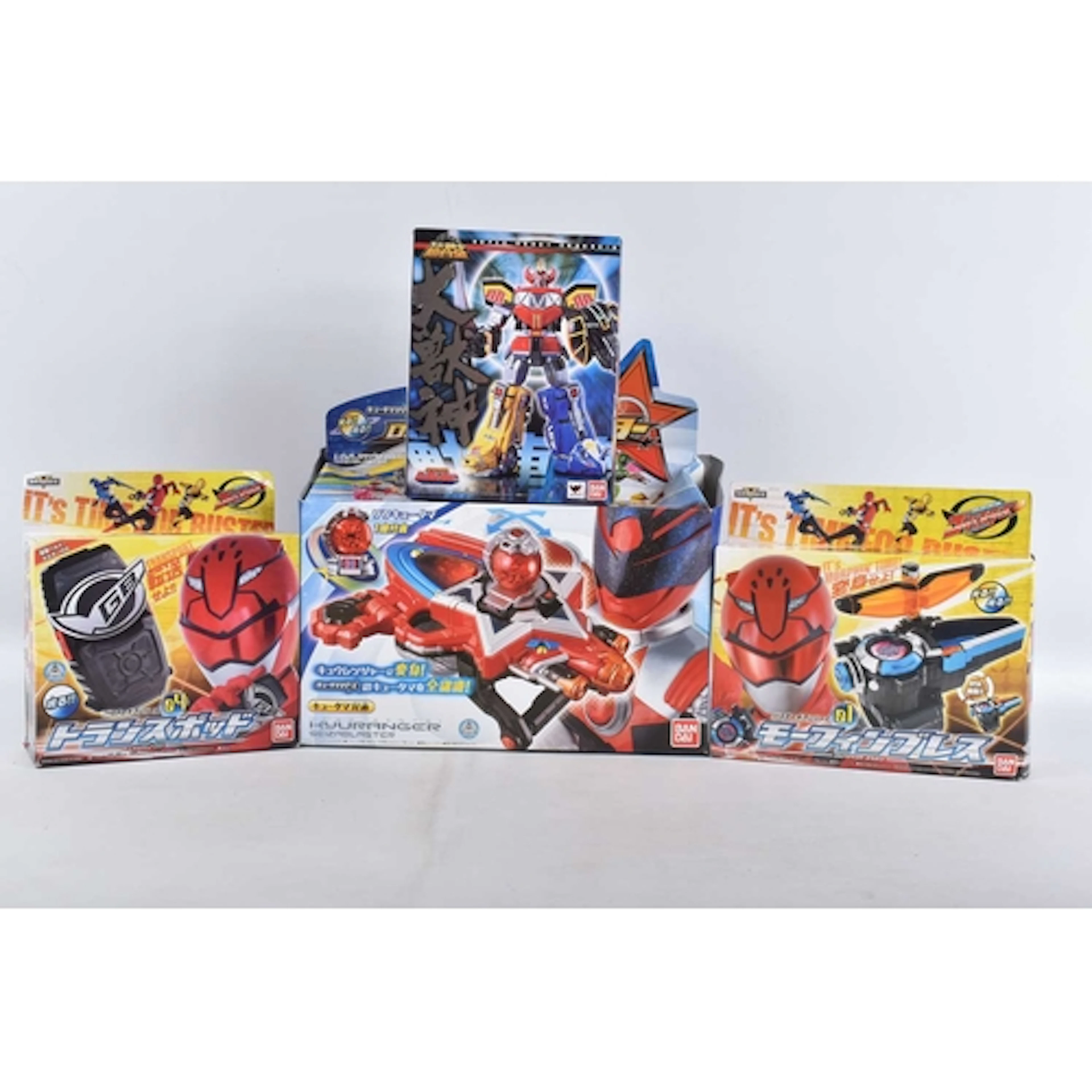 FIVE SEALED AND BOXED BANDAI SENTAI TOYS, to include a Uchu ...