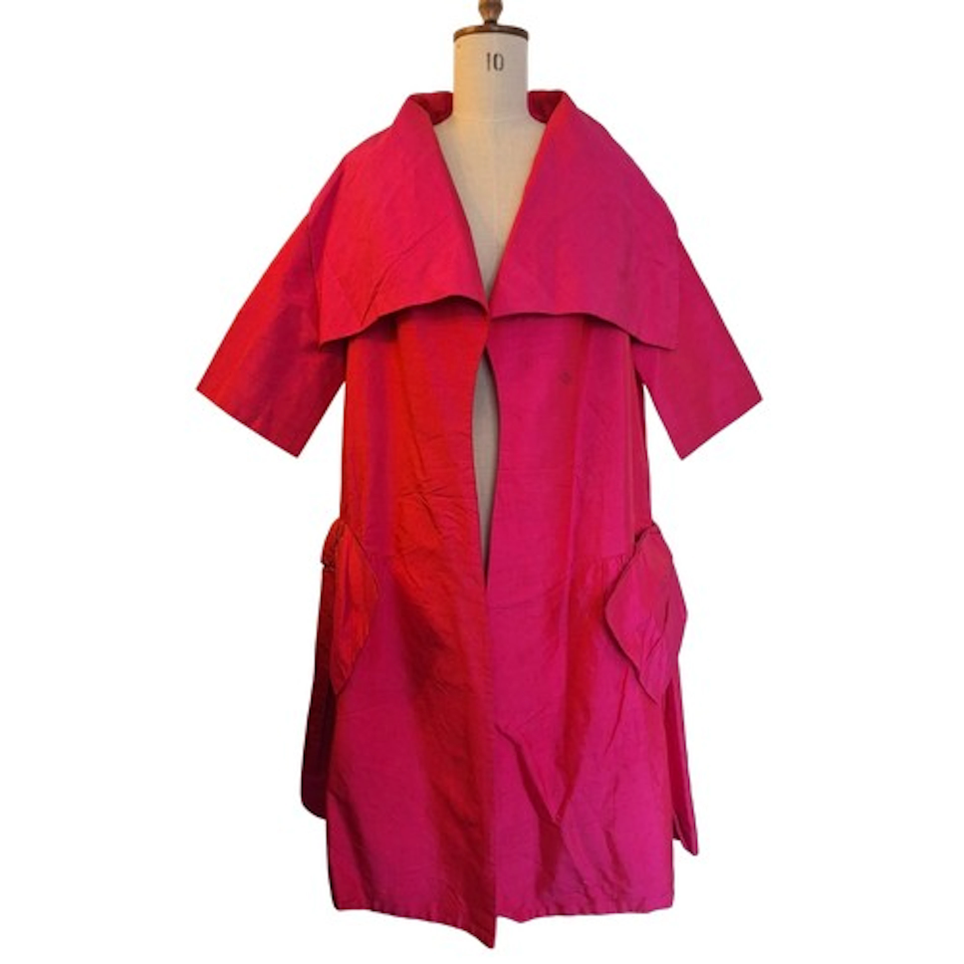 Doris Geddes-Raffles Hotel-Singapore. Cerise Thai silk self ...