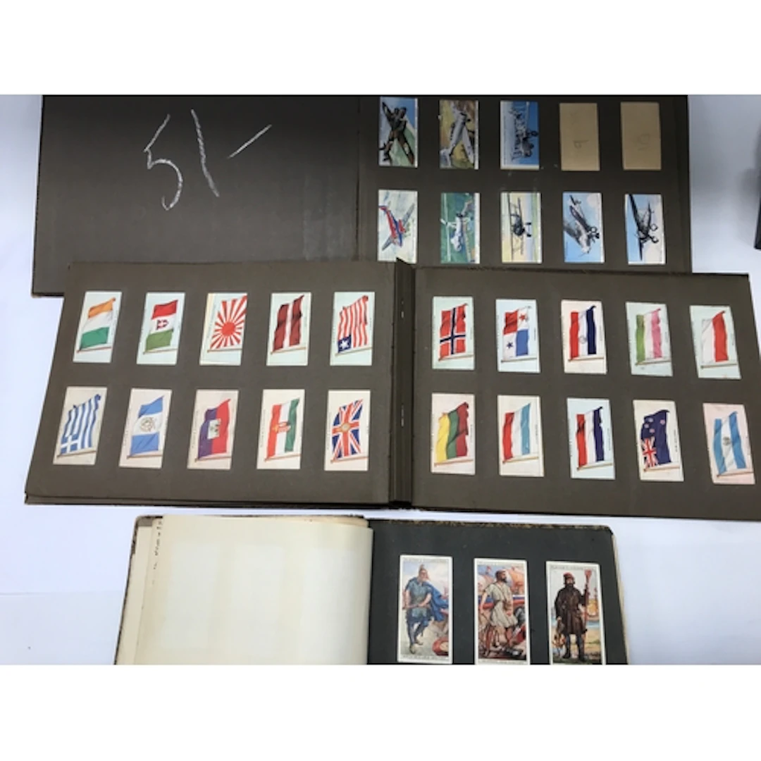 Collection of three cigarettes card folders. NO RESERVE