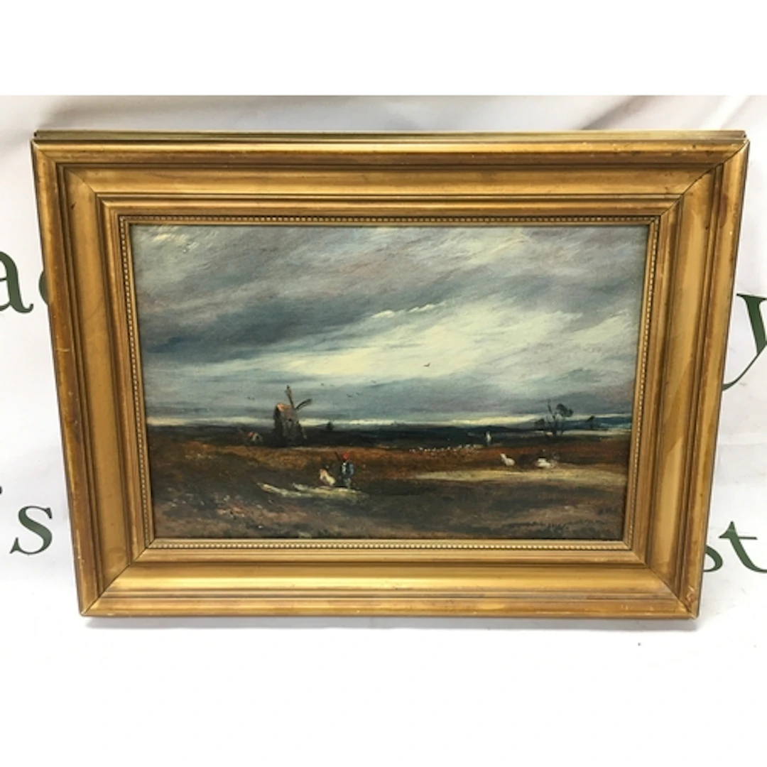 A gilt framed oil on canvas John Constable (1776-1837) windm...