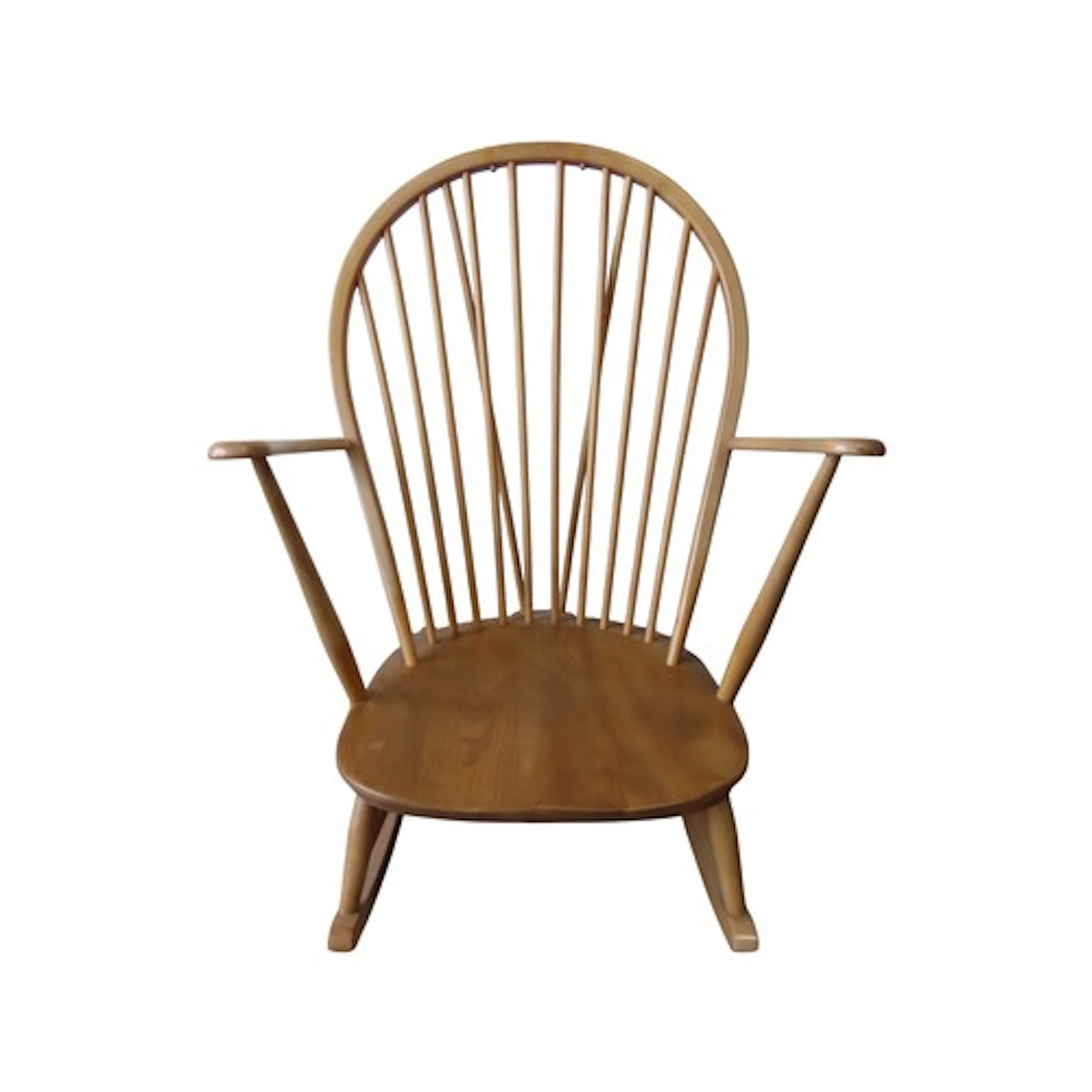 A vintage Ercol light elm and beechwood hoop and stick back ...