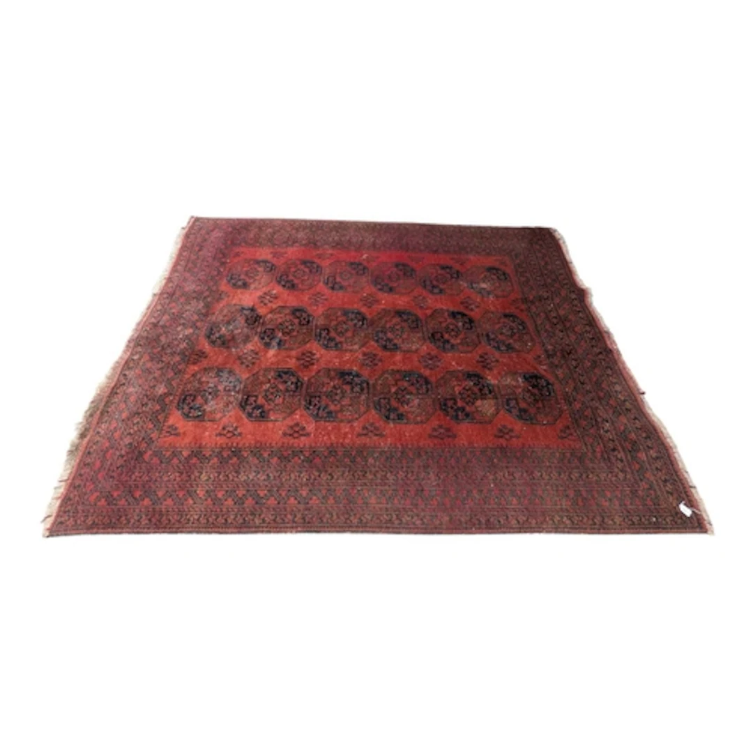 A 20th century Afghan Khal Mohammadi wool rug / carpet. The ...