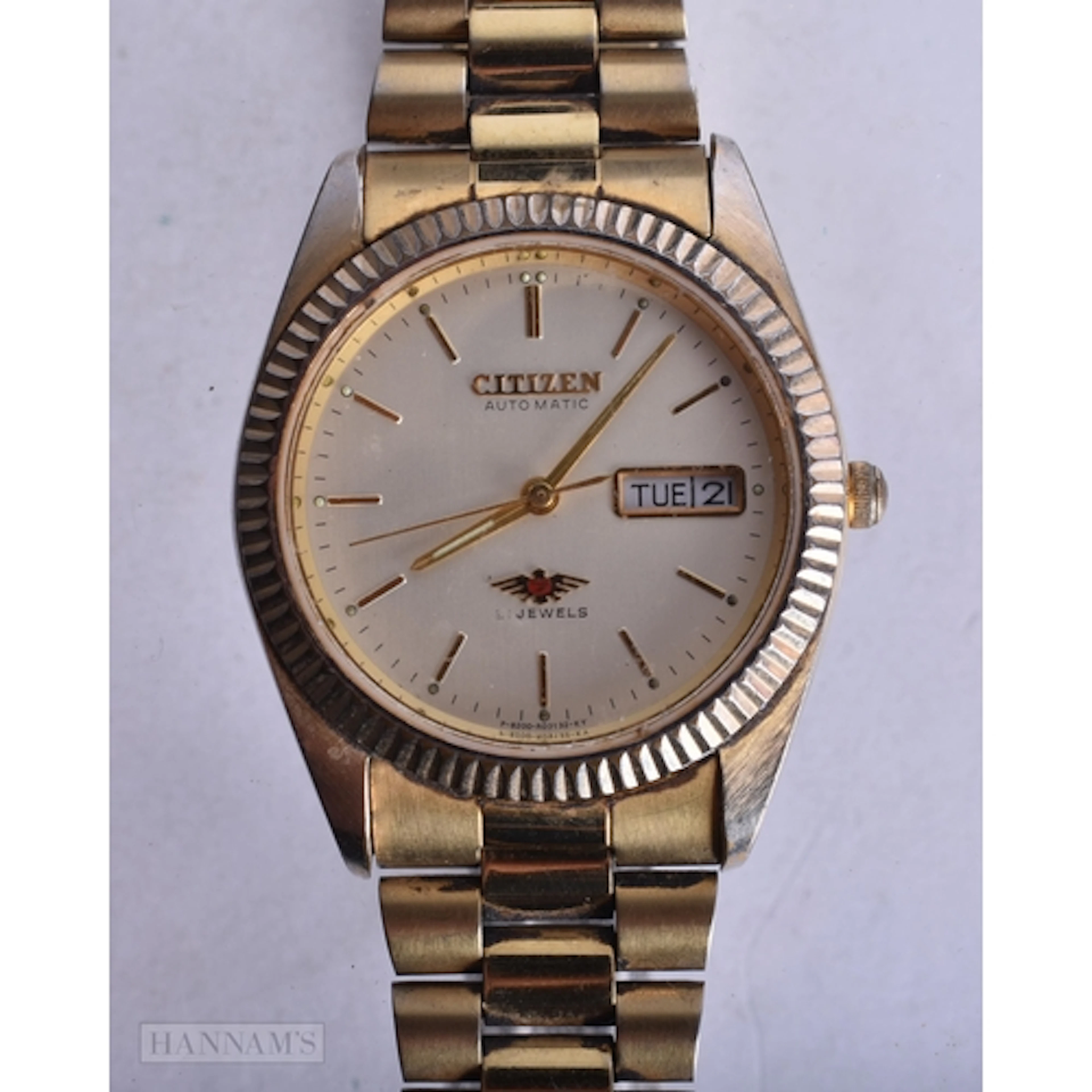 Citizen Eagle 7 Automatic Watch Working. 3.5 cm wide.