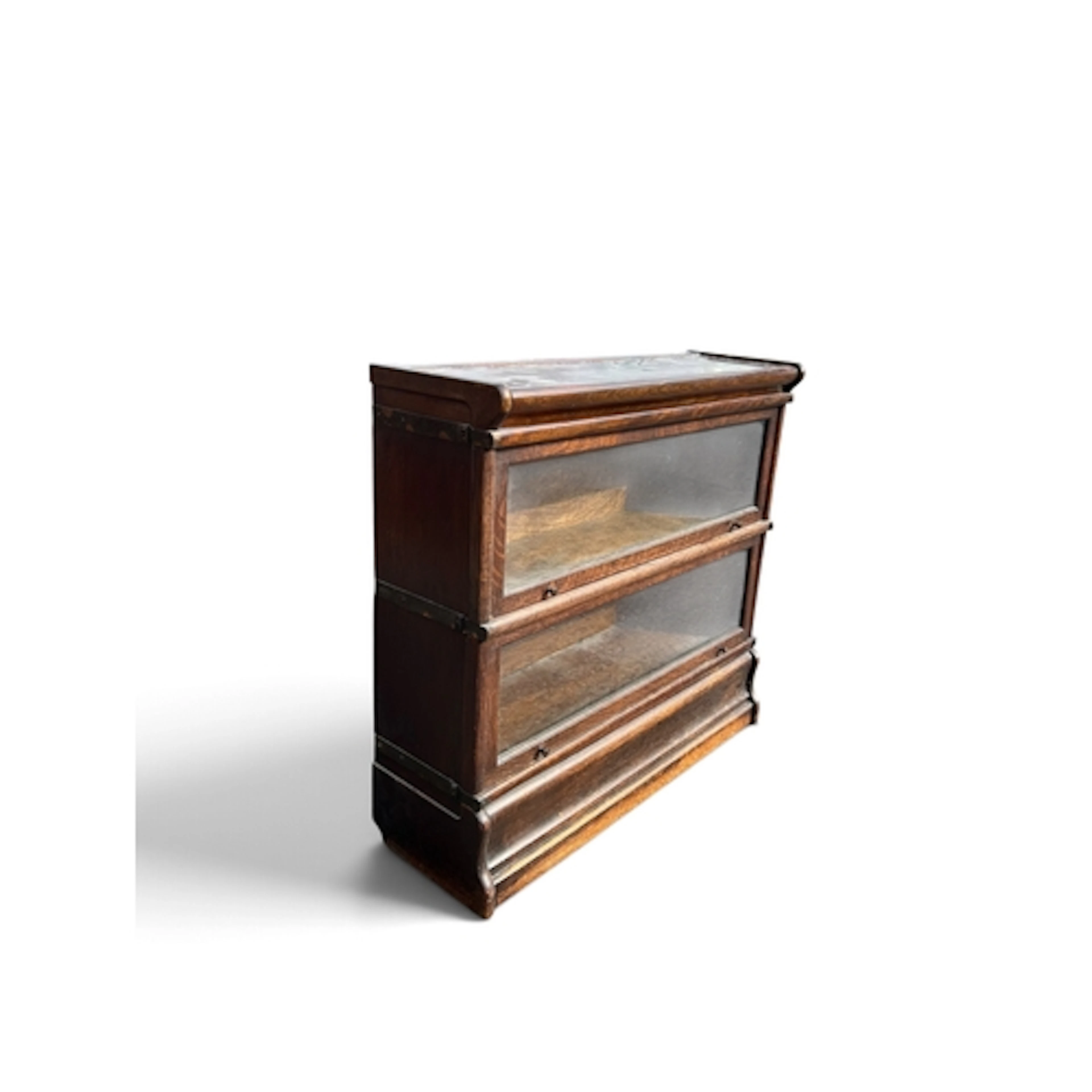 A GLOBE WERNICKE TWO TIER BOOKCASE 86.5cm x 80cm x 27cm ...