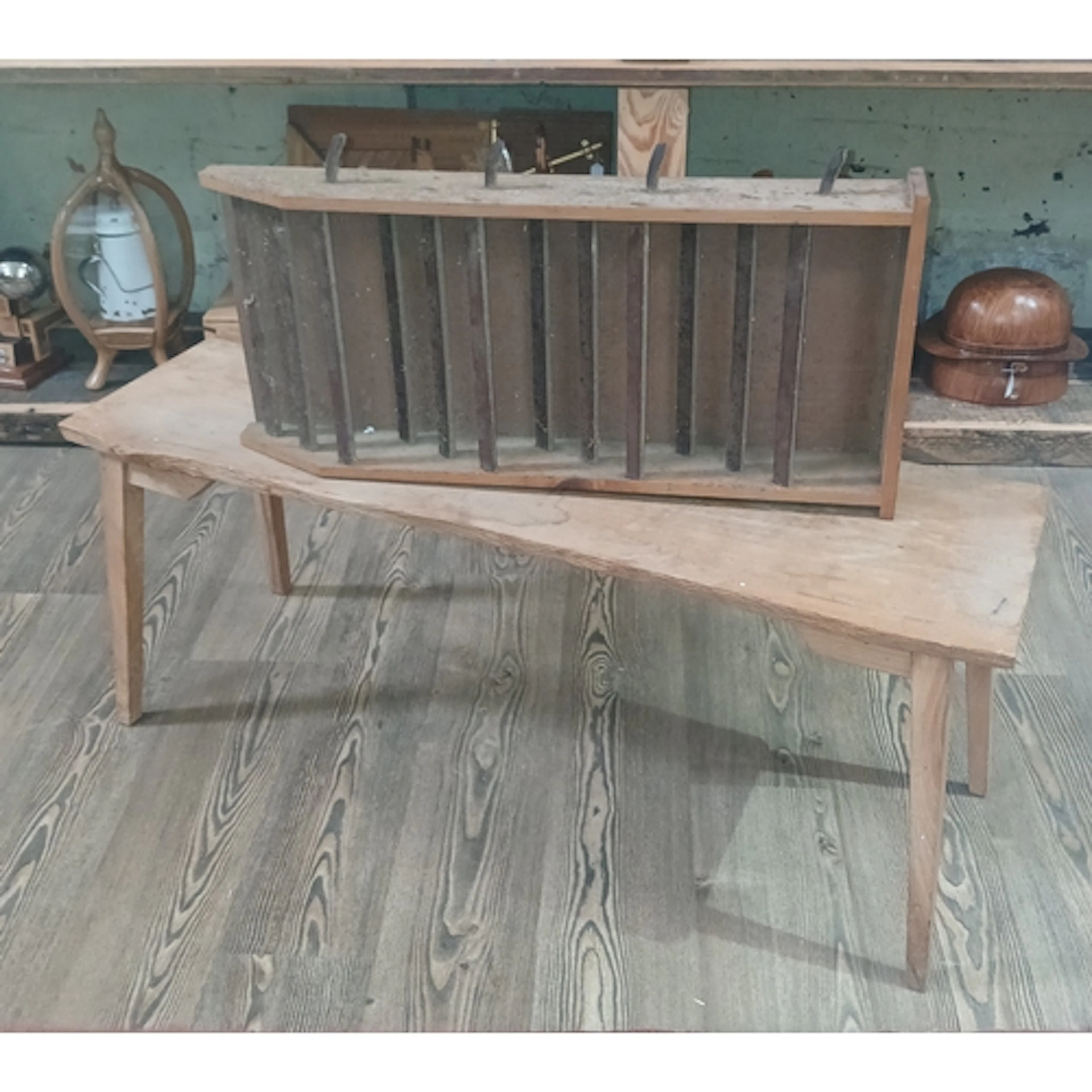 John Southworth Prescott (b1939), coffee table and wall moun...