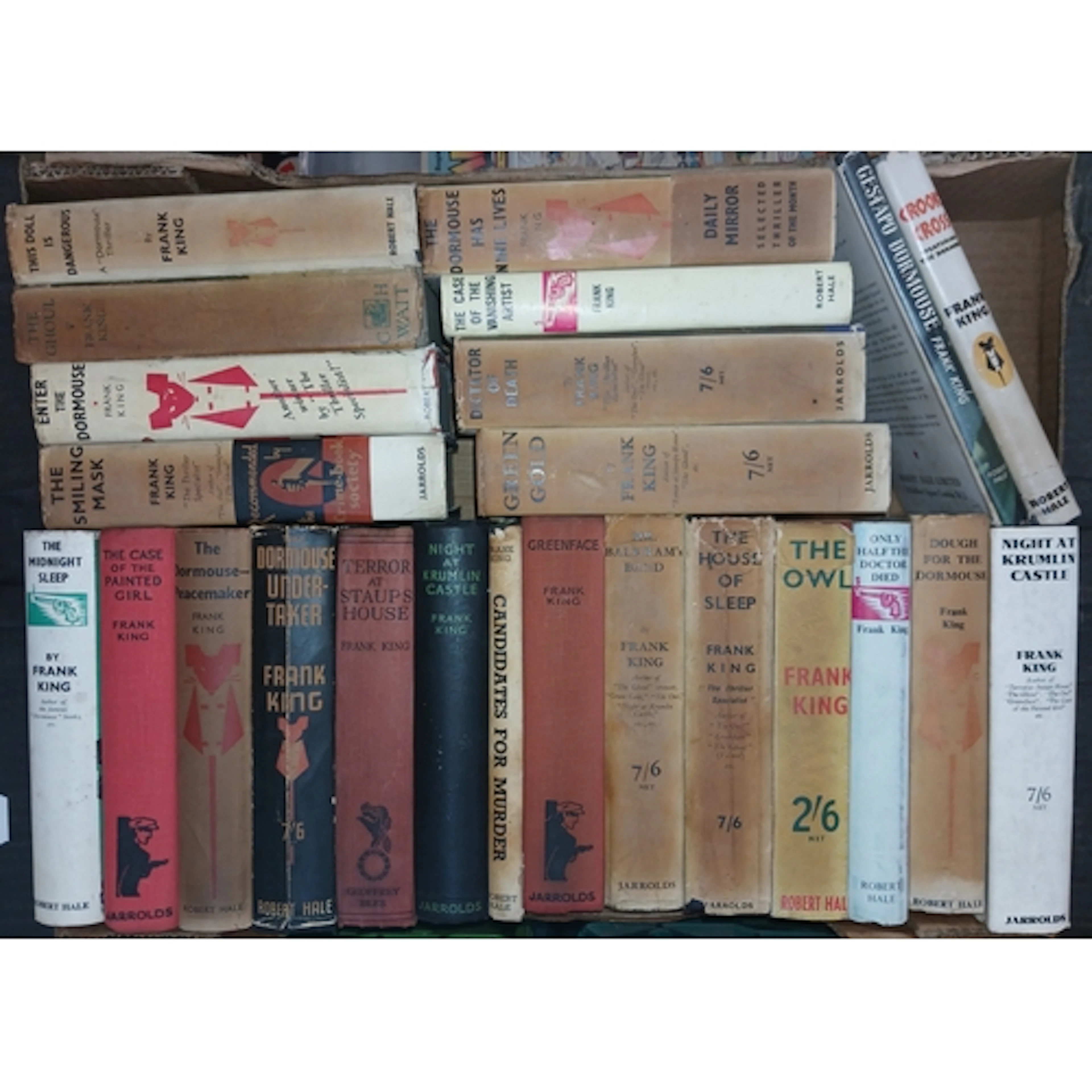 A box of assorted Frank King hard back books, mainly 1st edi...