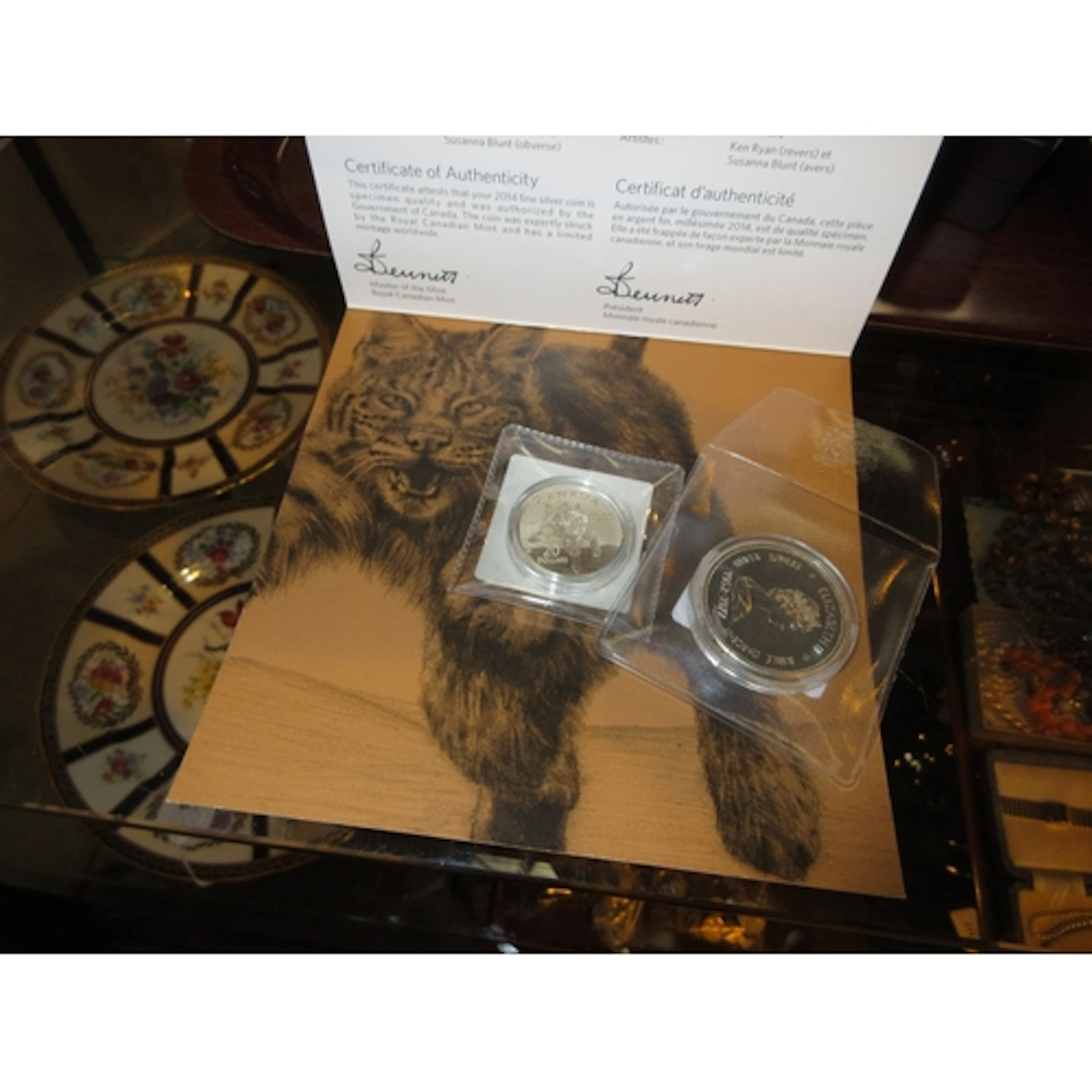 1977 Canadian Silver $1 Coin, QE11 Silver Jubilee and 2014 C...