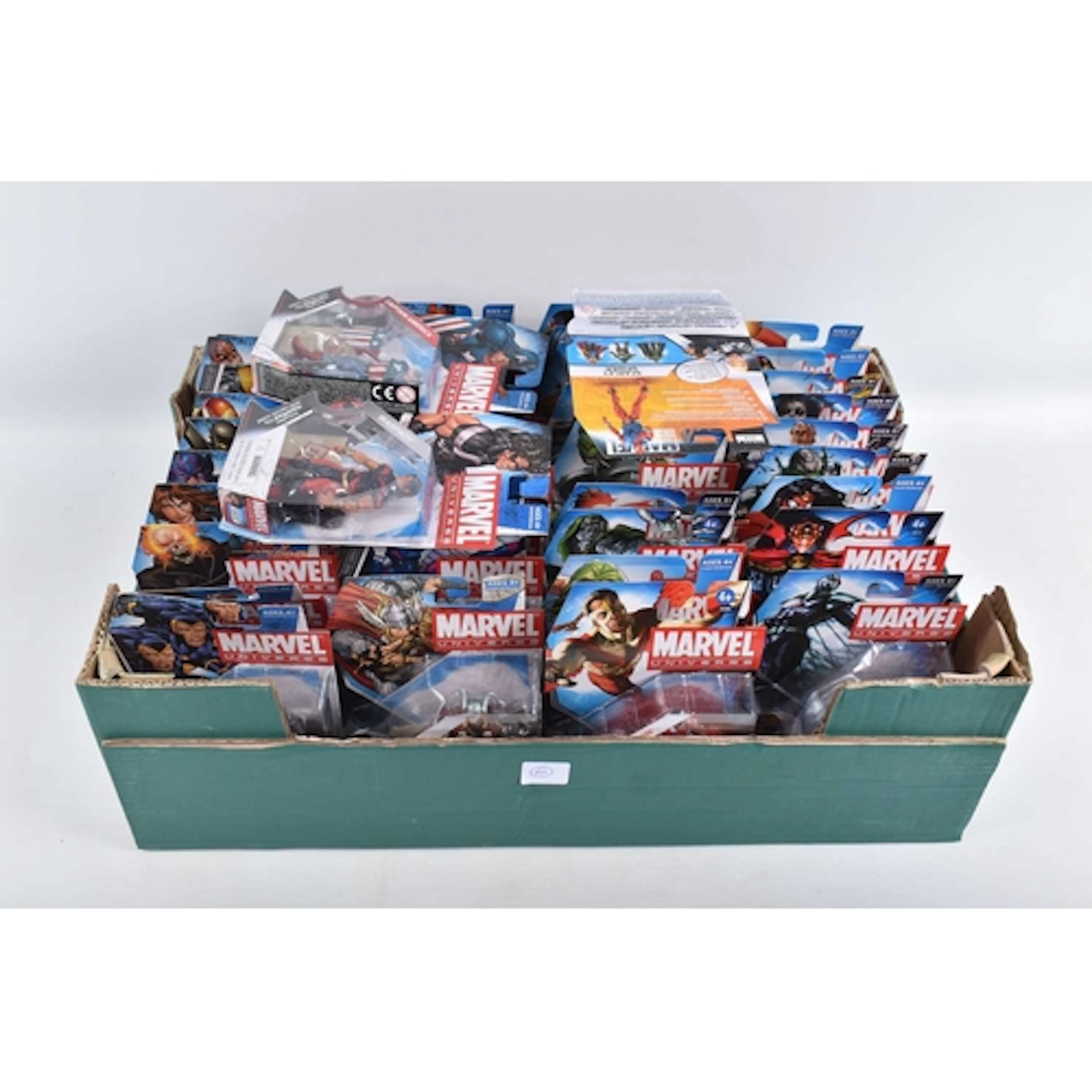 FORTY-ONE BOXED AND SEALED HASBRO MARVEL UNIVERSE SERIES 2 &...