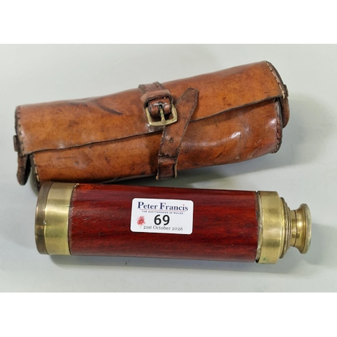 Brass three drawer day night telescope by Elliot Bros, 58 St...