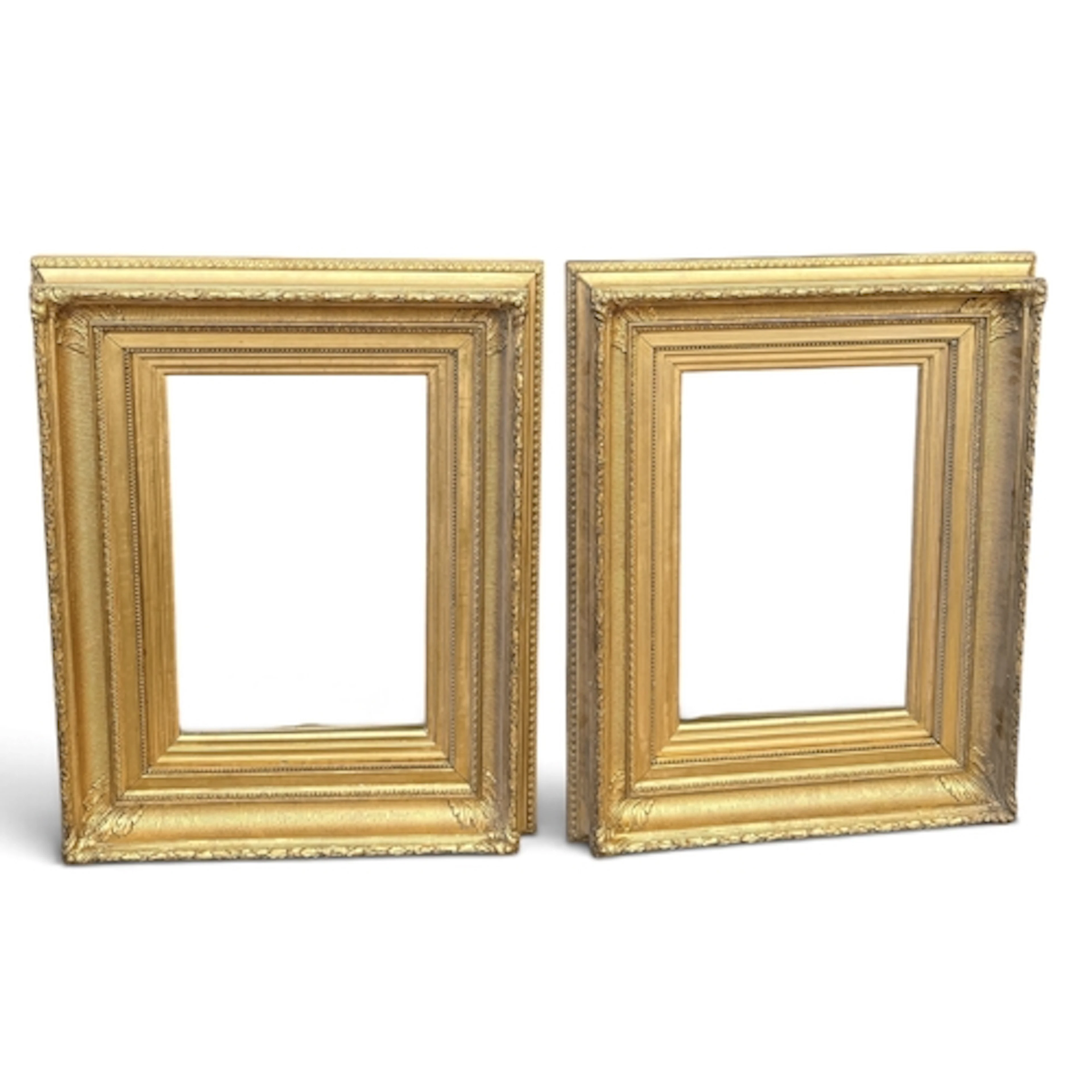 TWO GILDED FRAMES 70cm x 57cm