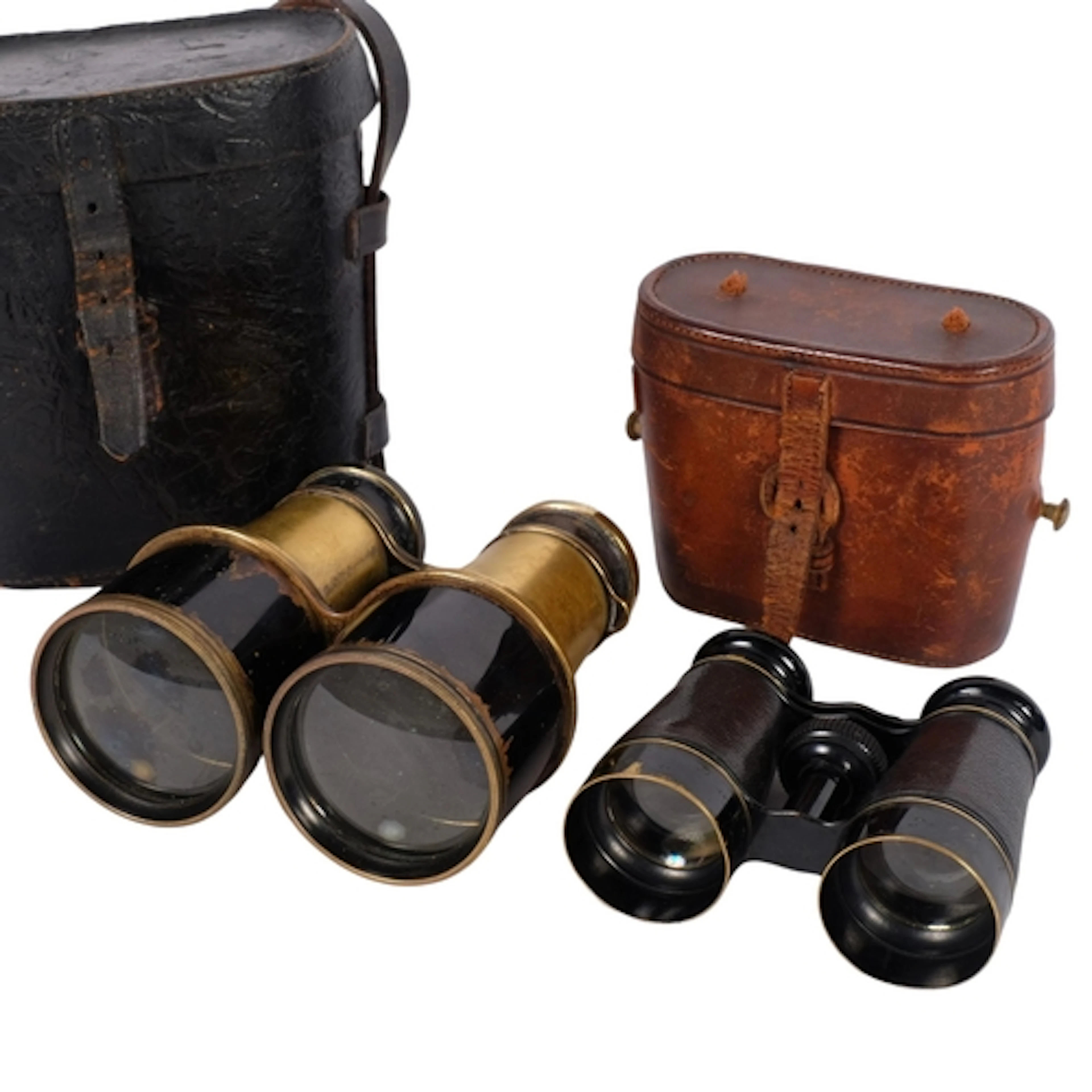 A Vintage pair of the Aldershot opera glasses, by J H Stewar...