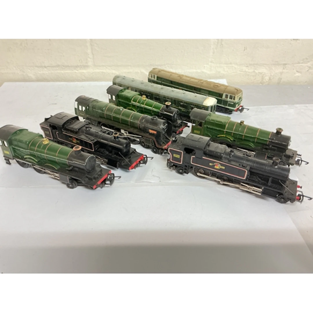 A Collection Of 8 Tri-Ang TT Gauge Locomotives. No Reserve.