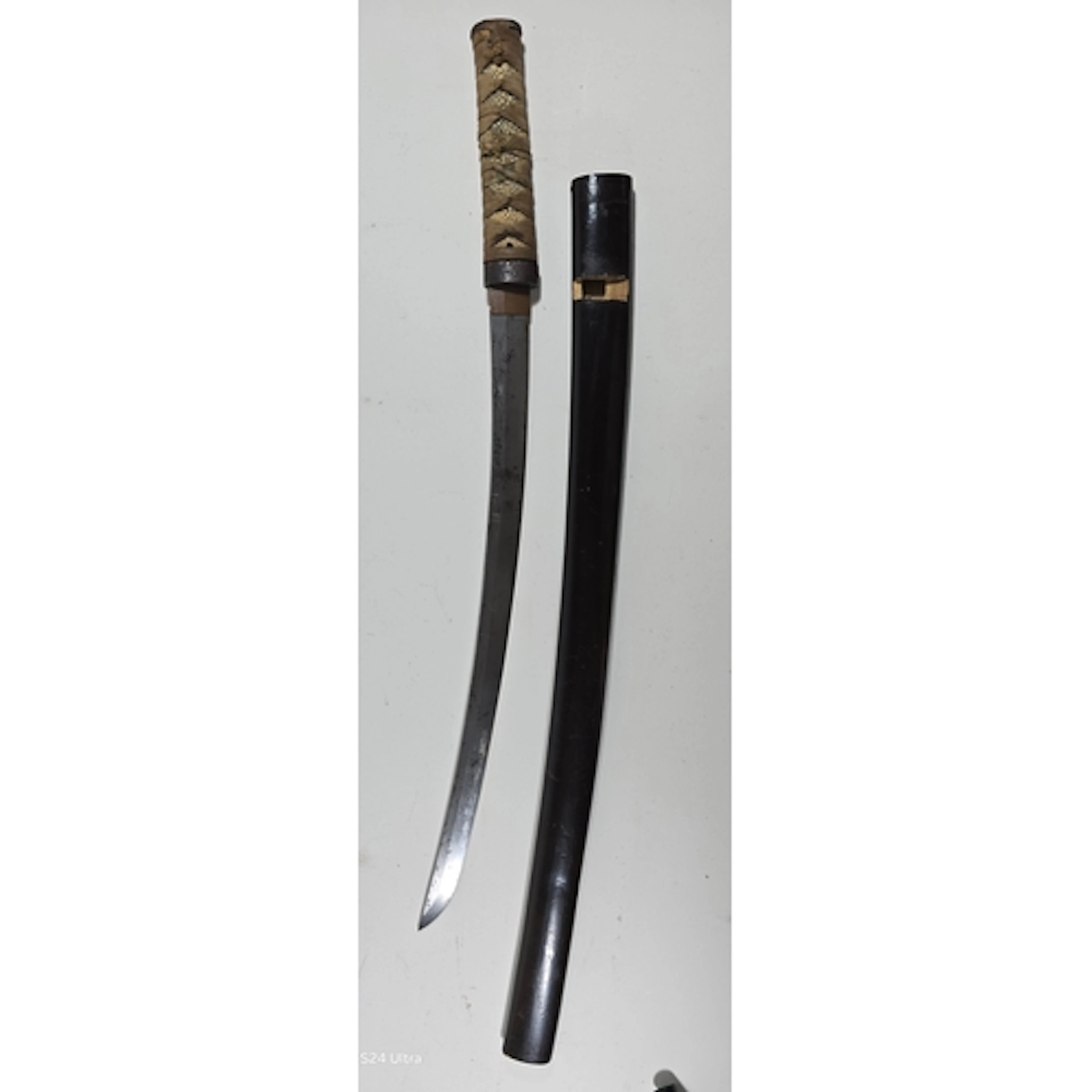 An interesting Japanese Wakizashi sword blade, 43.8cms, sign...