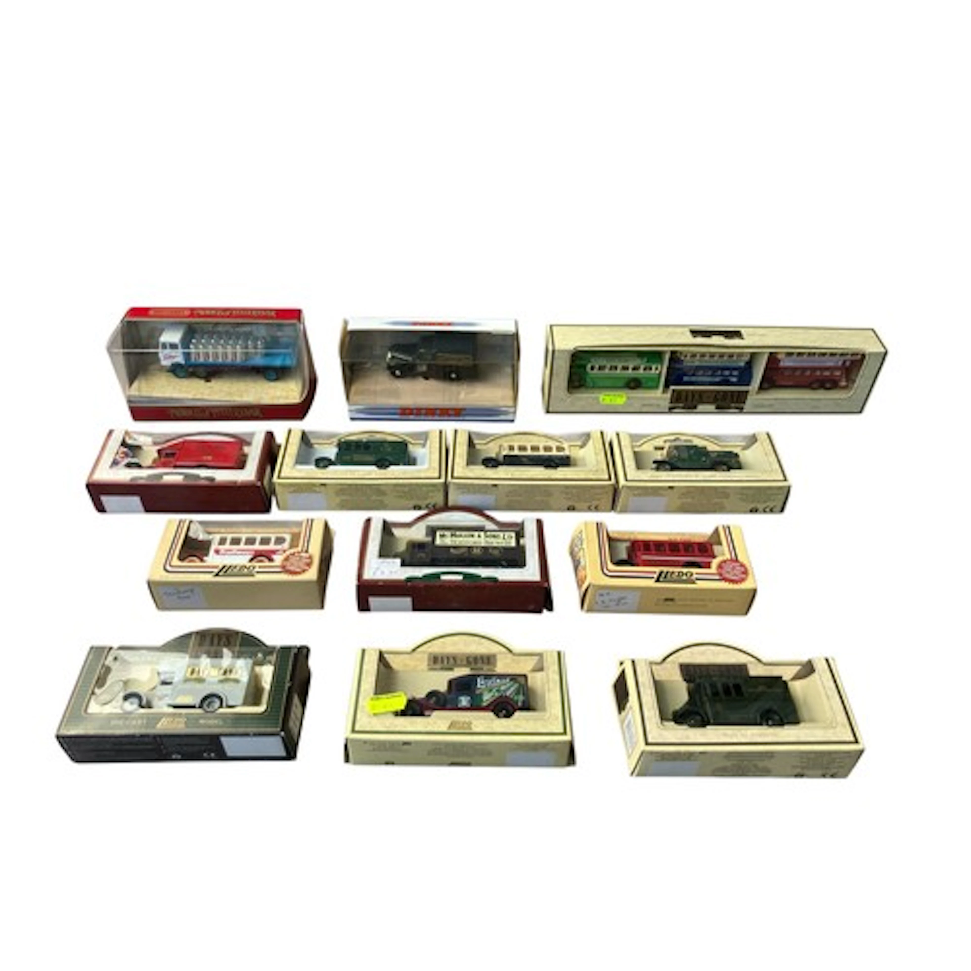 Collection of boxed vintage diecast model vehicles including...
