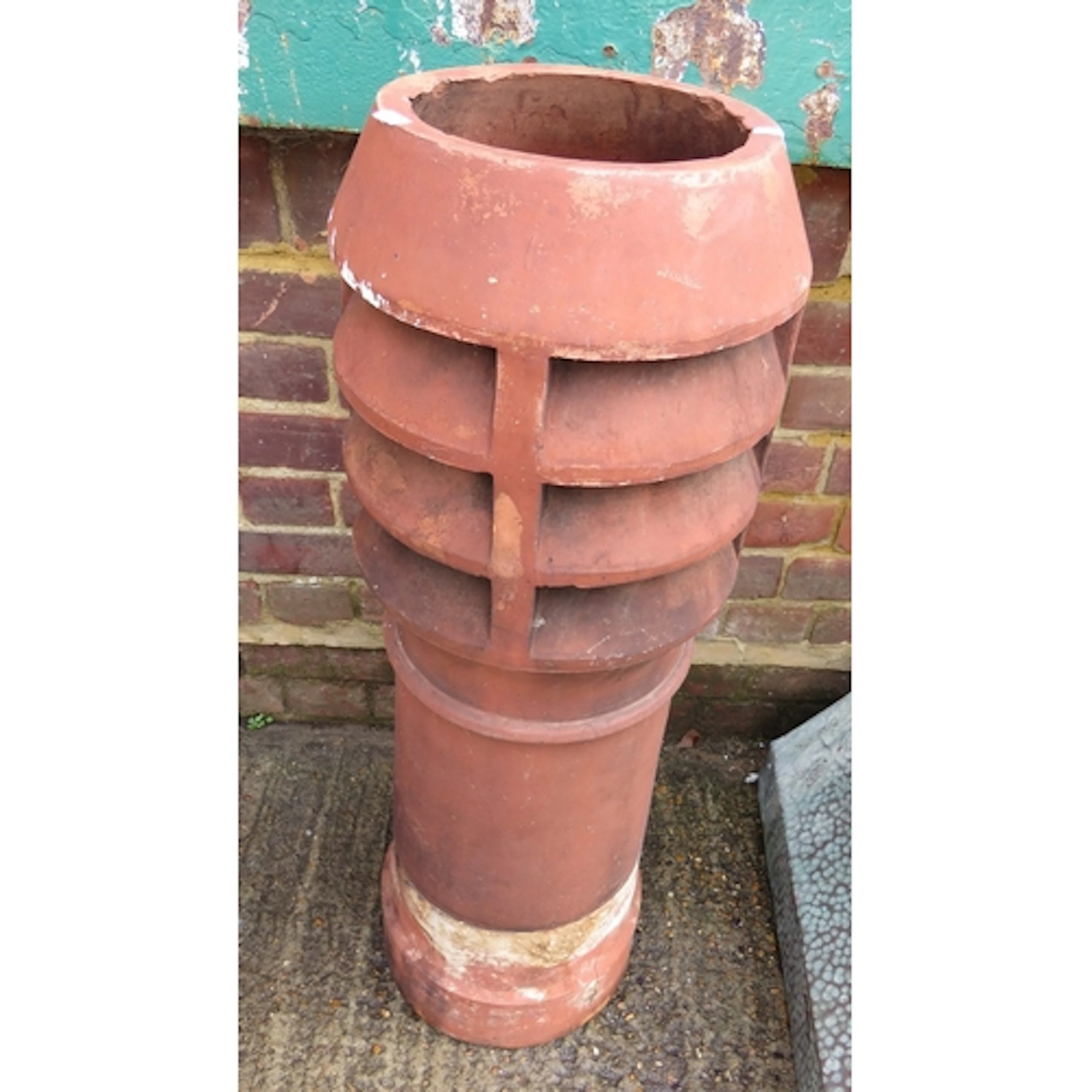 Large Terracotta Chimney approx. 95cm H x 32cm dia. 6033