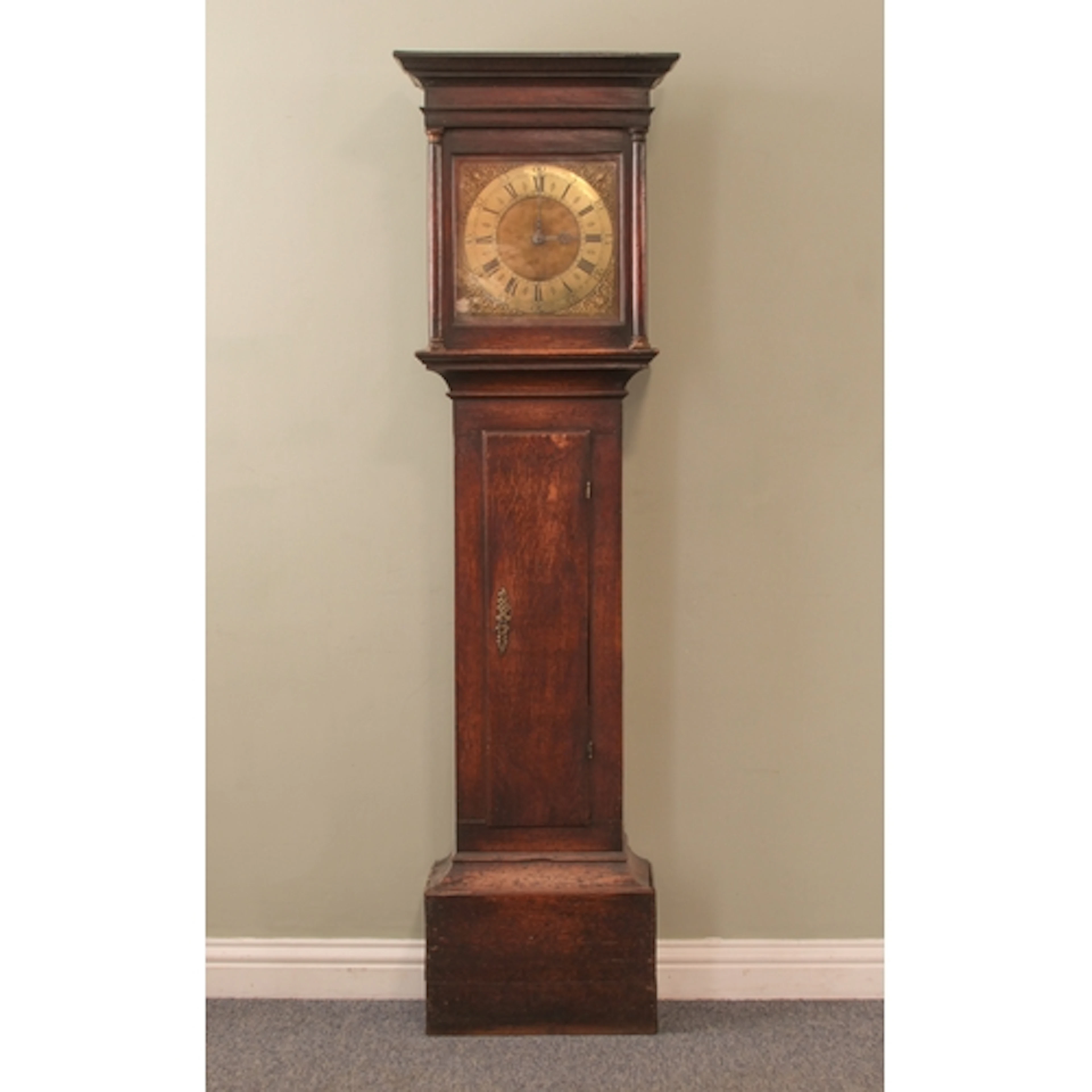 A mid-18th century oak 30-hour longcase clock - by William L...