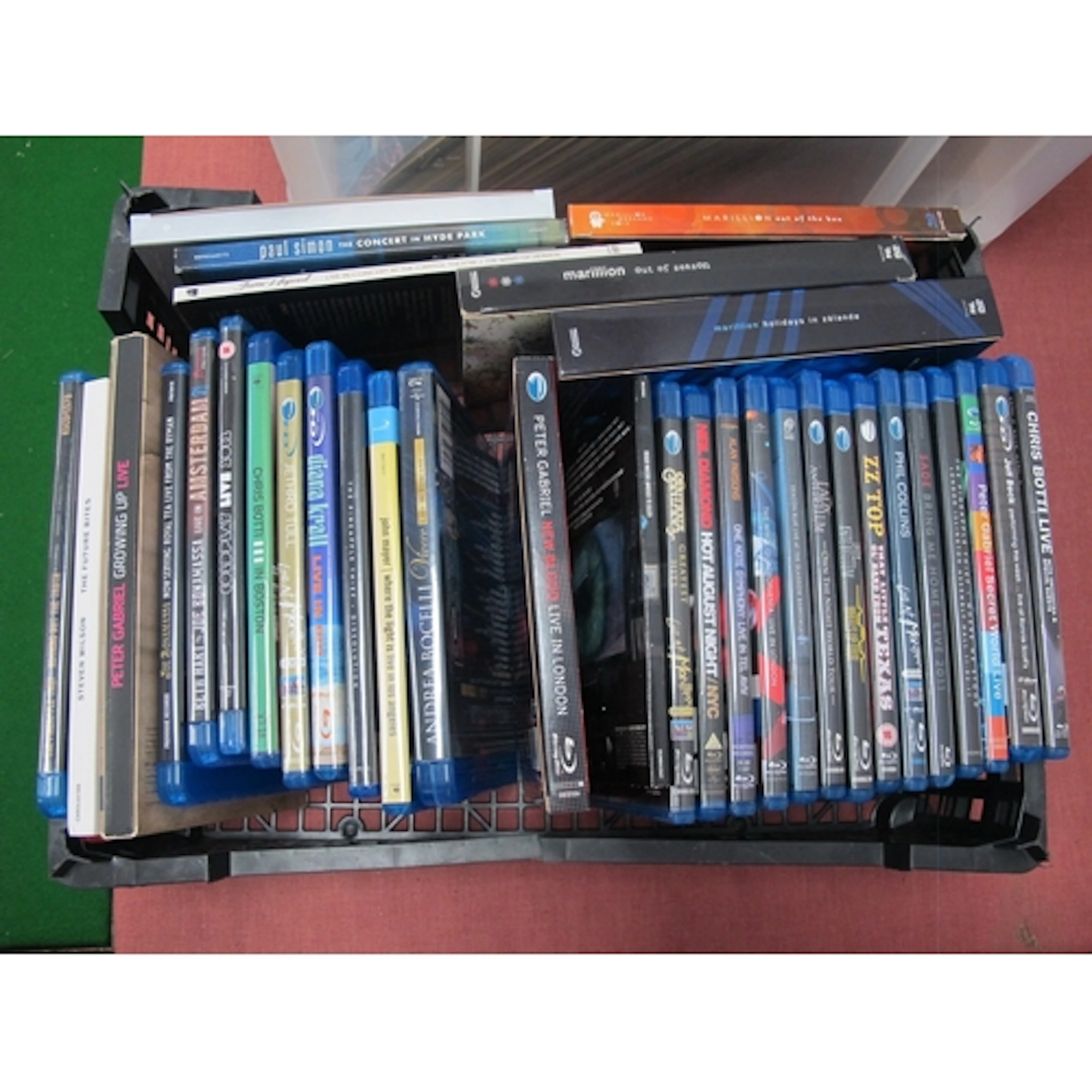 Blu-ray and DVDs, thirty-four releases by Marillion, Paul Si...