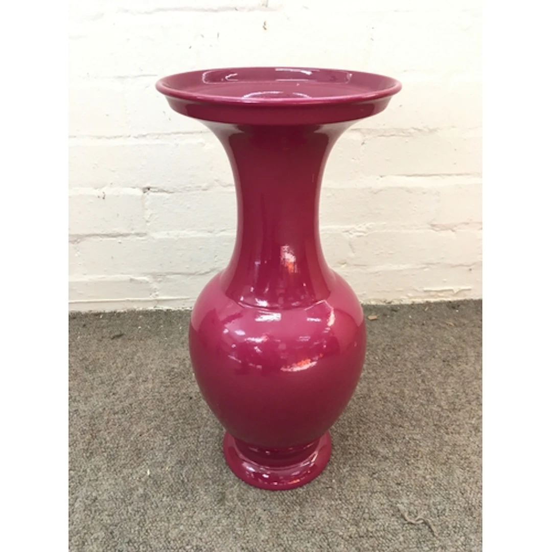 A large Chinese sang de bœuf vase, 41.5cm tall