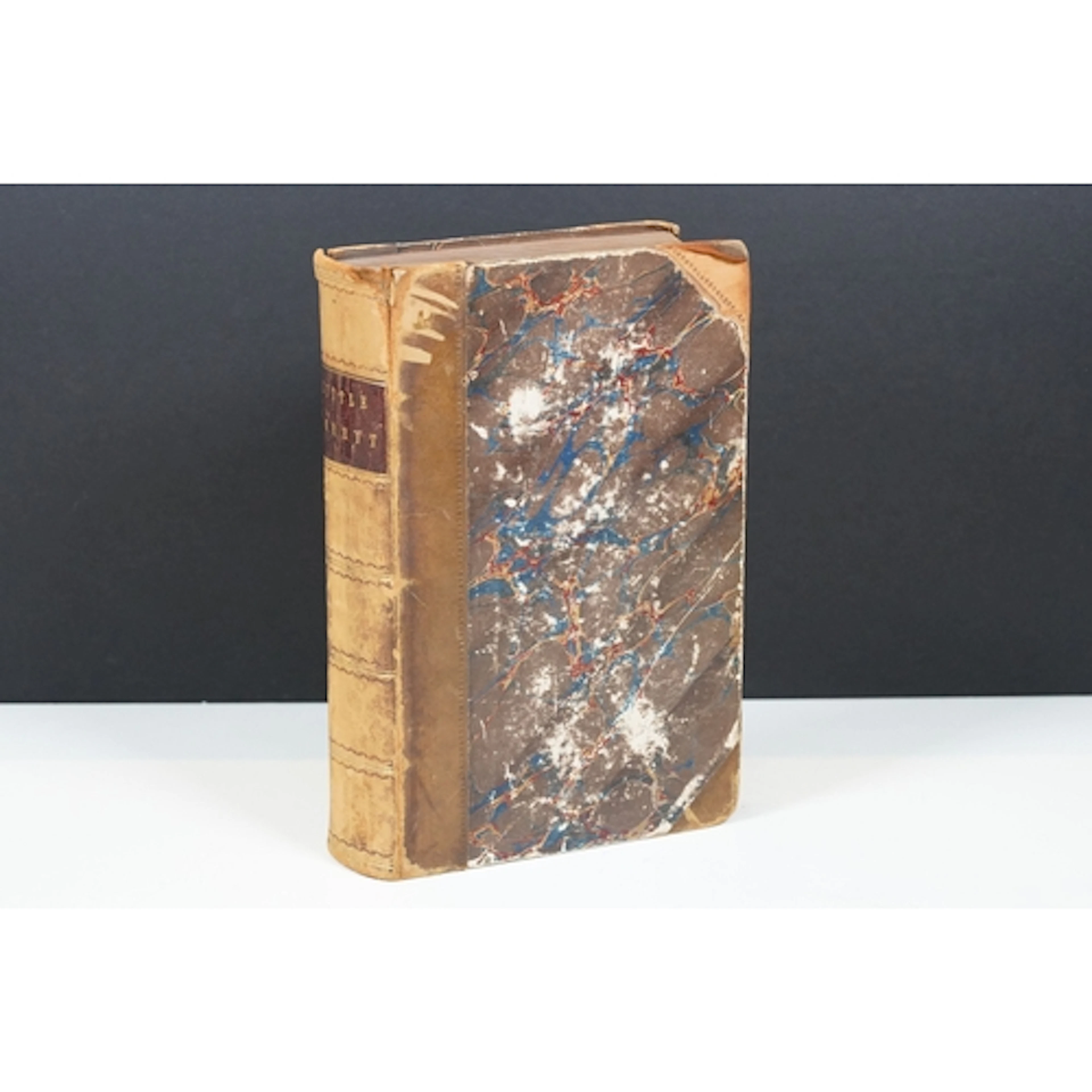 Mid 19th Century leather bound Little Dorrit by Charles Dick...