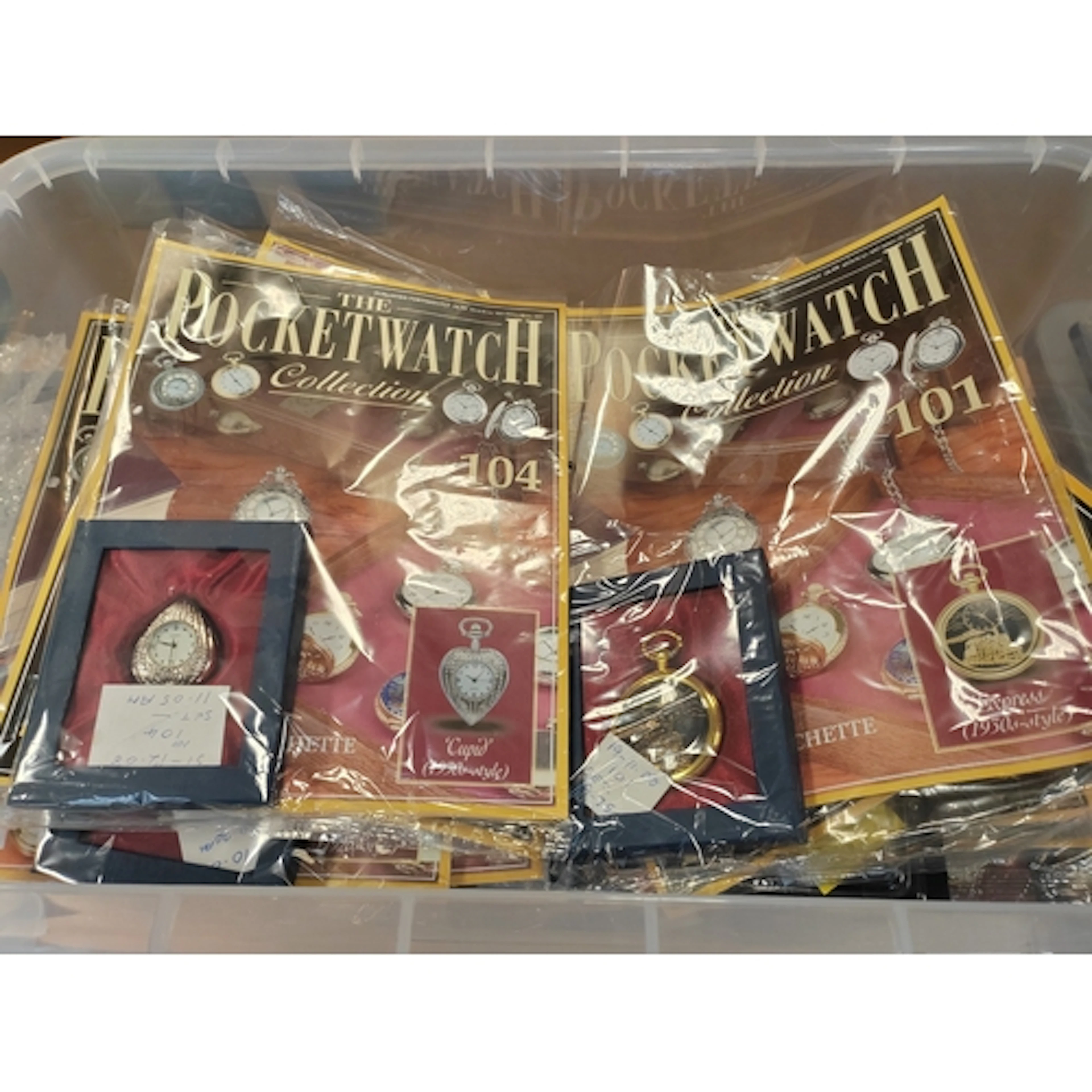 Hachette. Pocket watch collection mint in excellent boxes wi...