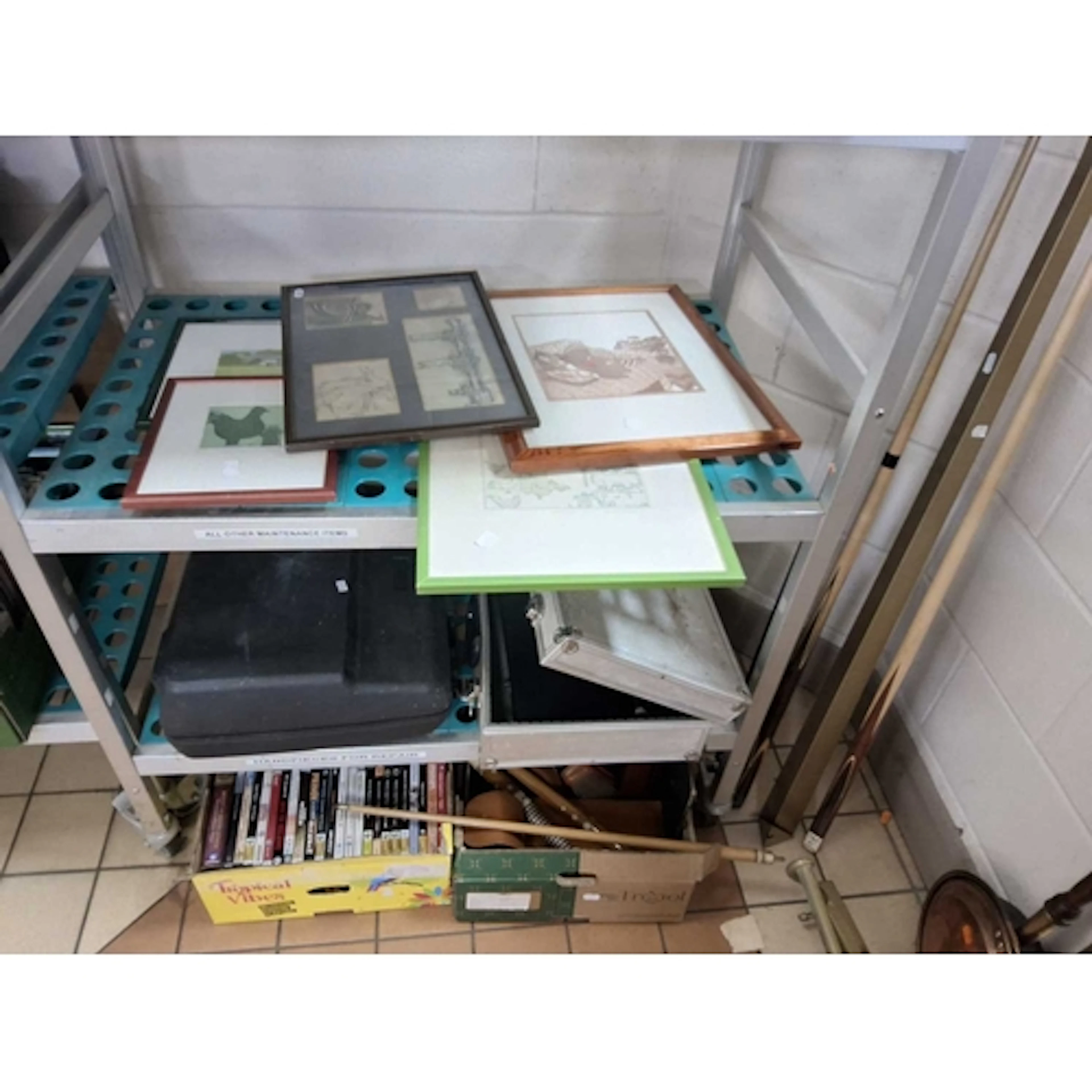 TWO BOXES AND LOOSE OF GENERAL HOUSEHOLD ITEMS to include tw...