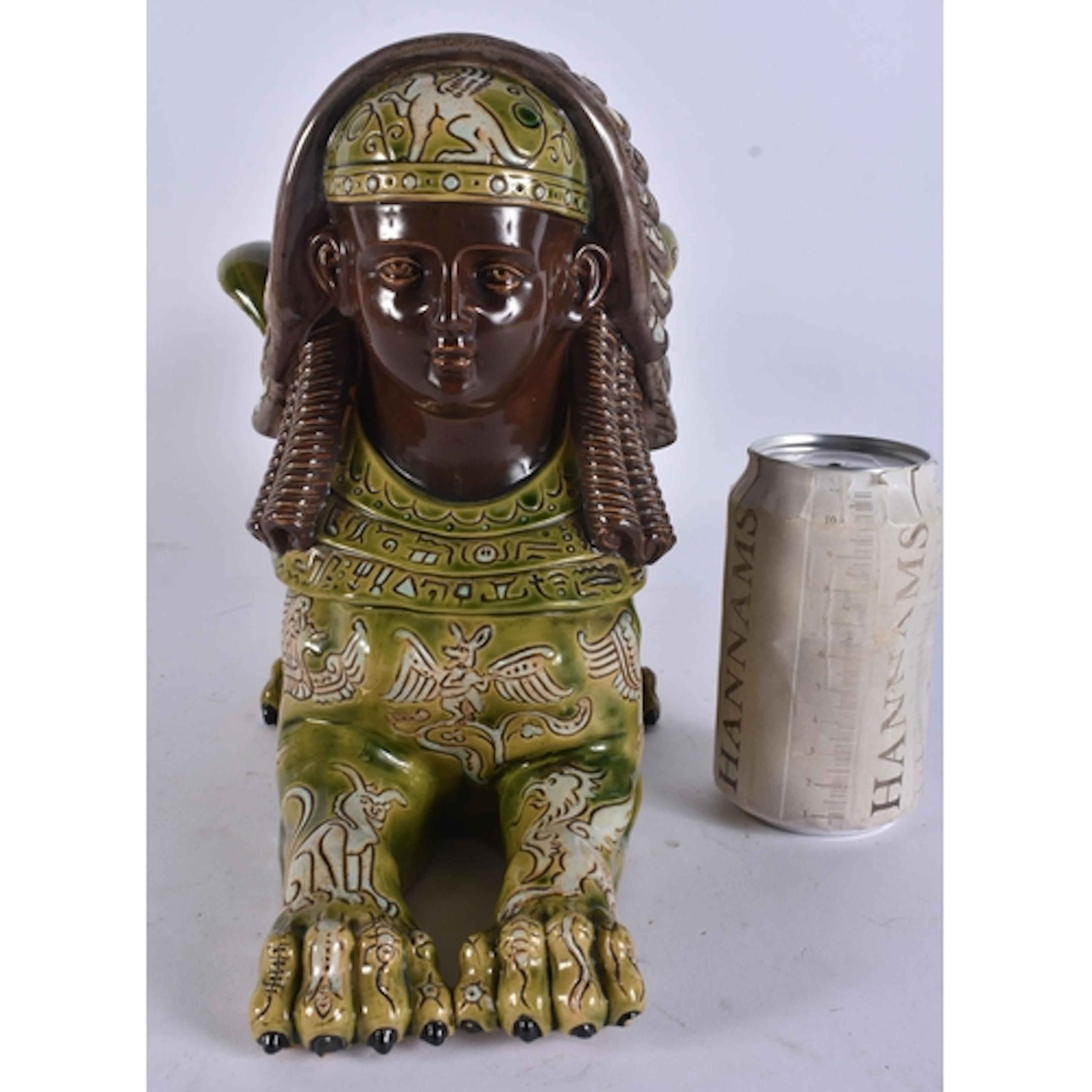 AN UNUSUAL AUSTRIAN GERBING & STEPHAN MAJOLICA POTTERY CENTR...