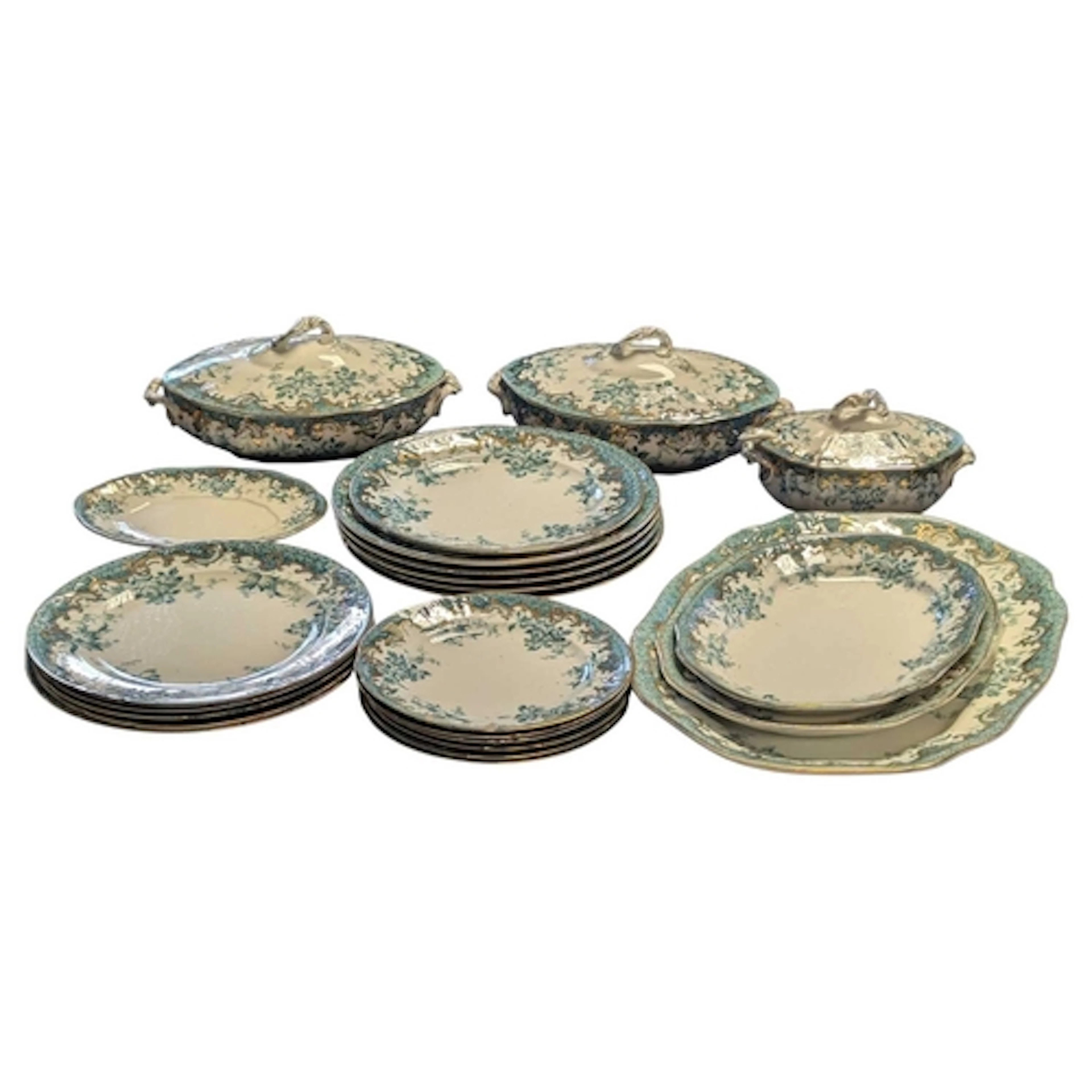 Haddon late 19th century Victorian dinner service / set. Hav...