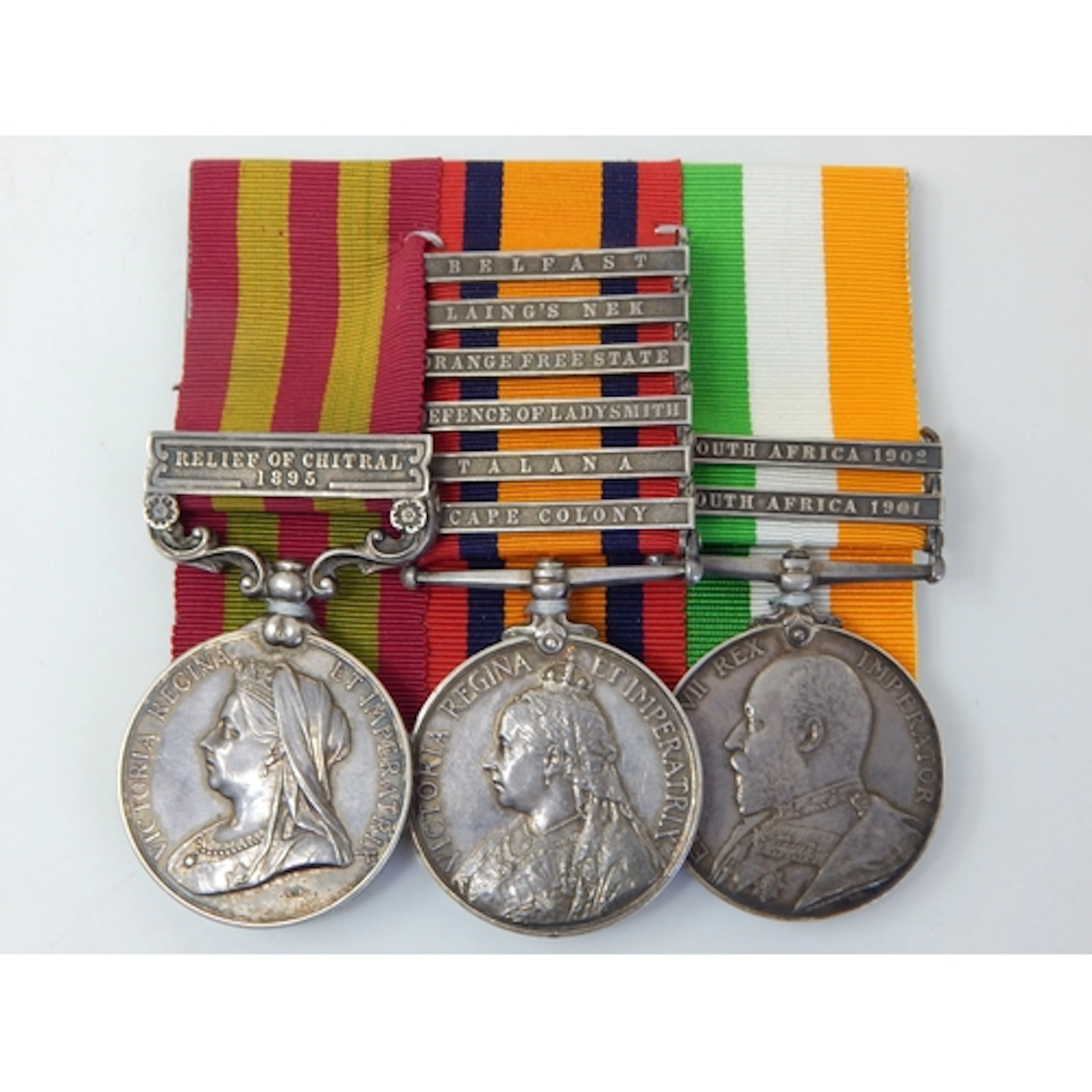 India Medal with Clasp for Relief of Chitral 1895 + Boer War...