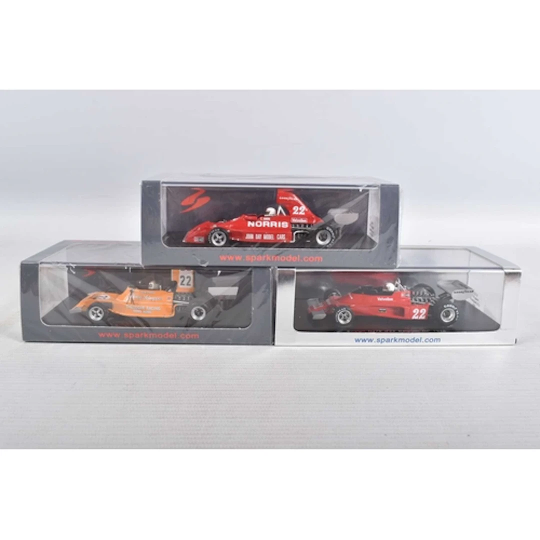 THREE BOXED MINIMAX SPARK MODEL VEHICLES, to include a seale...