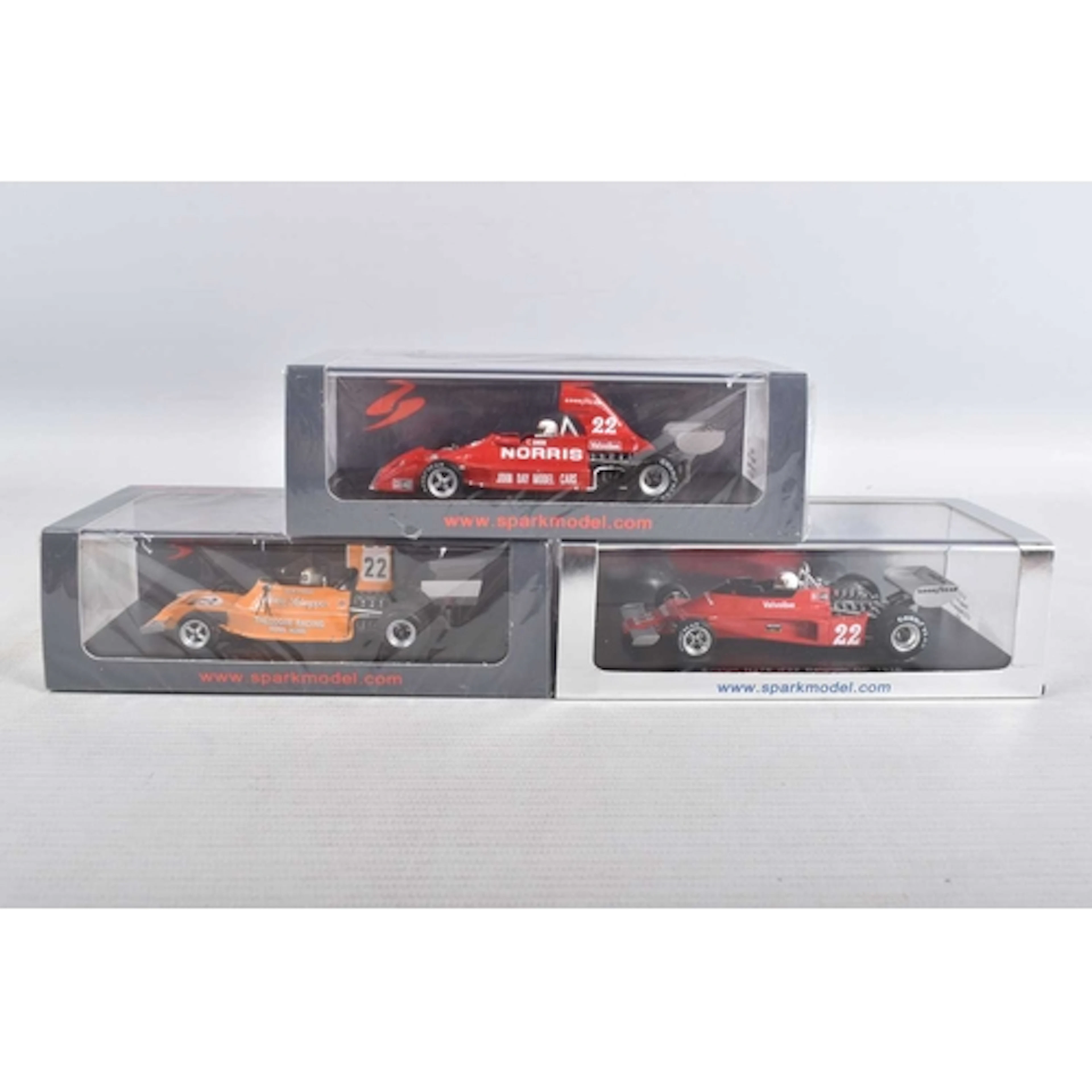 THREE BOXED MINIMAX SPARK MODEL VEHICLES, to include a seale...