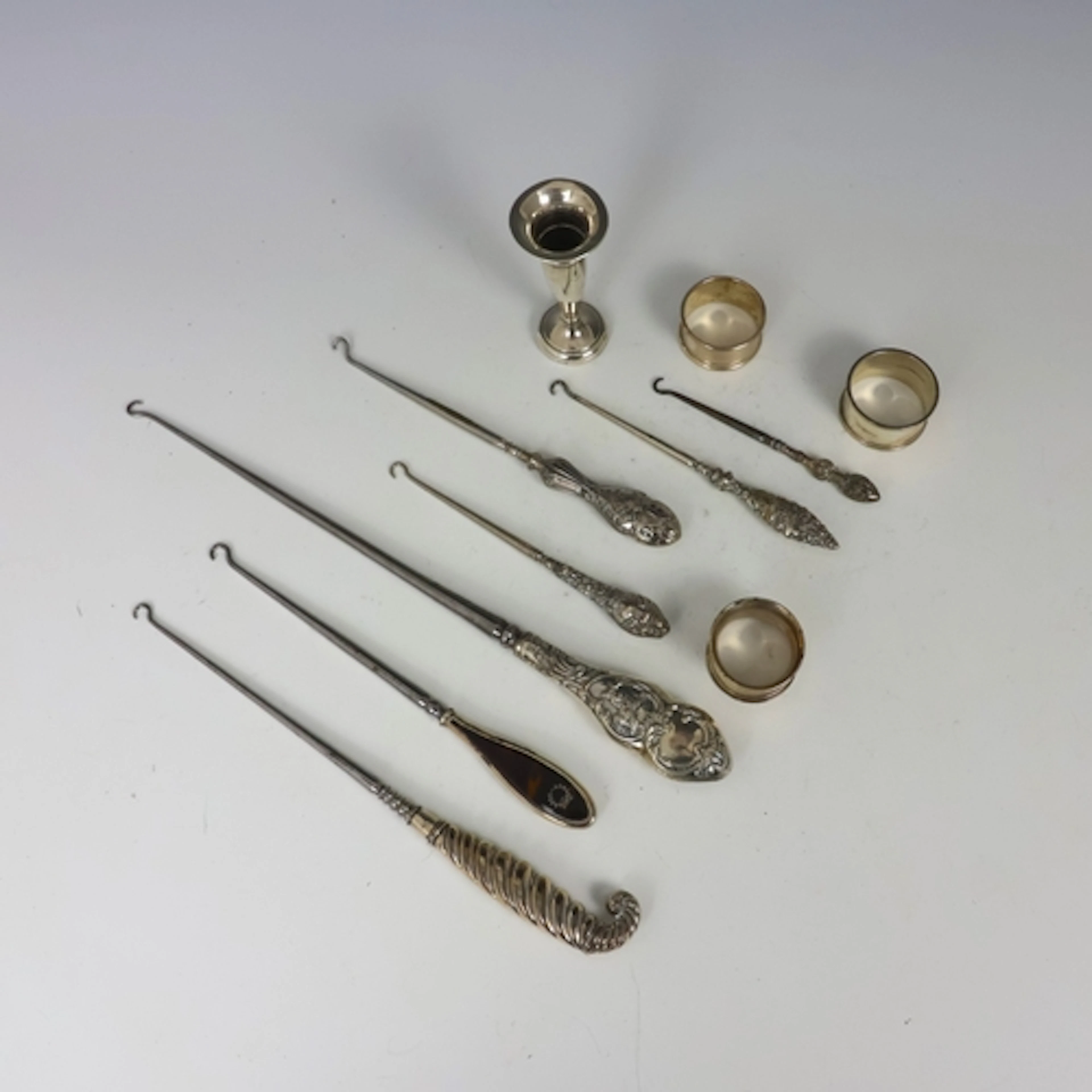 A selection of silver and silver mounted pieces, including t...