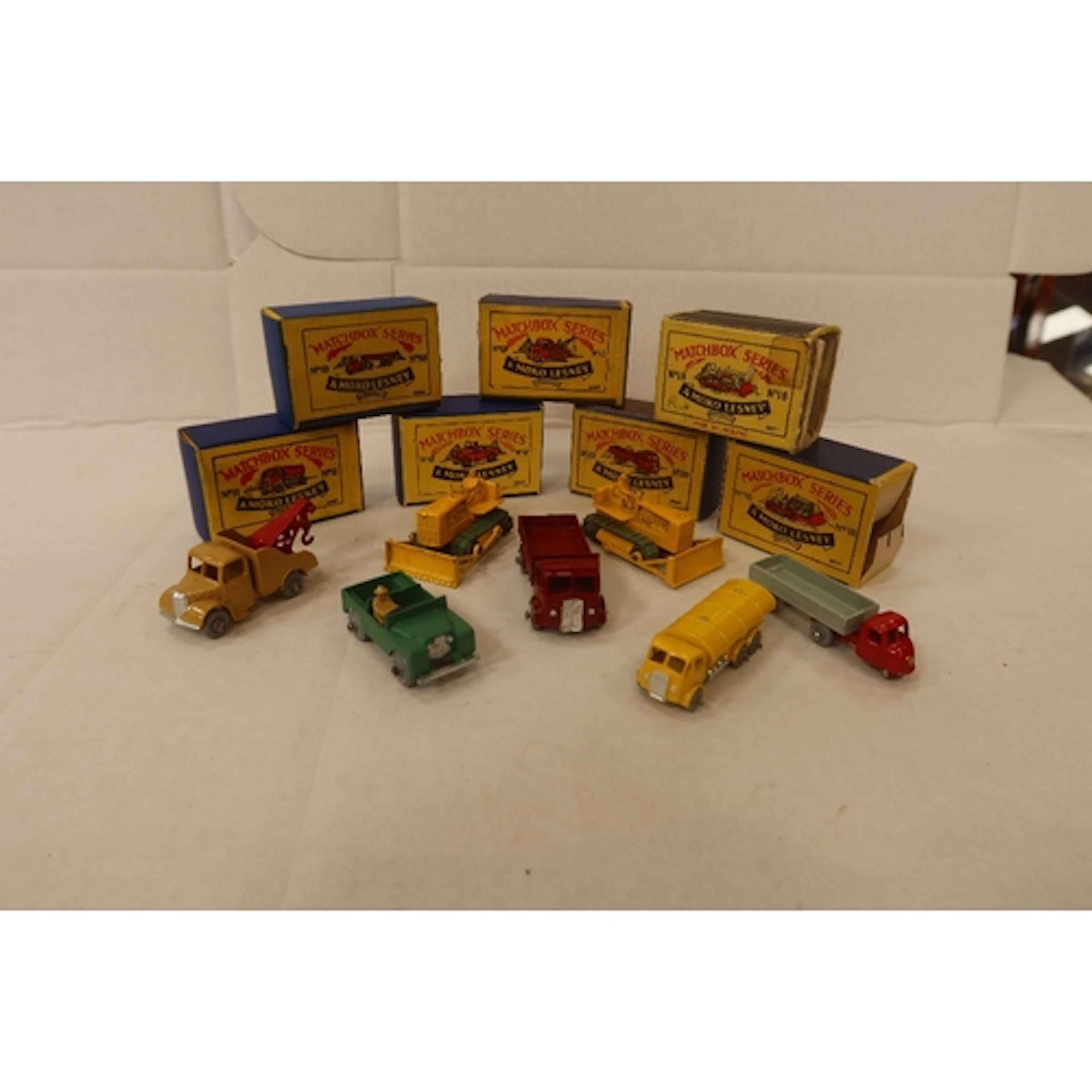 Various MatchBox models numbers 13, 10, 18, 11, 12, 20, ...