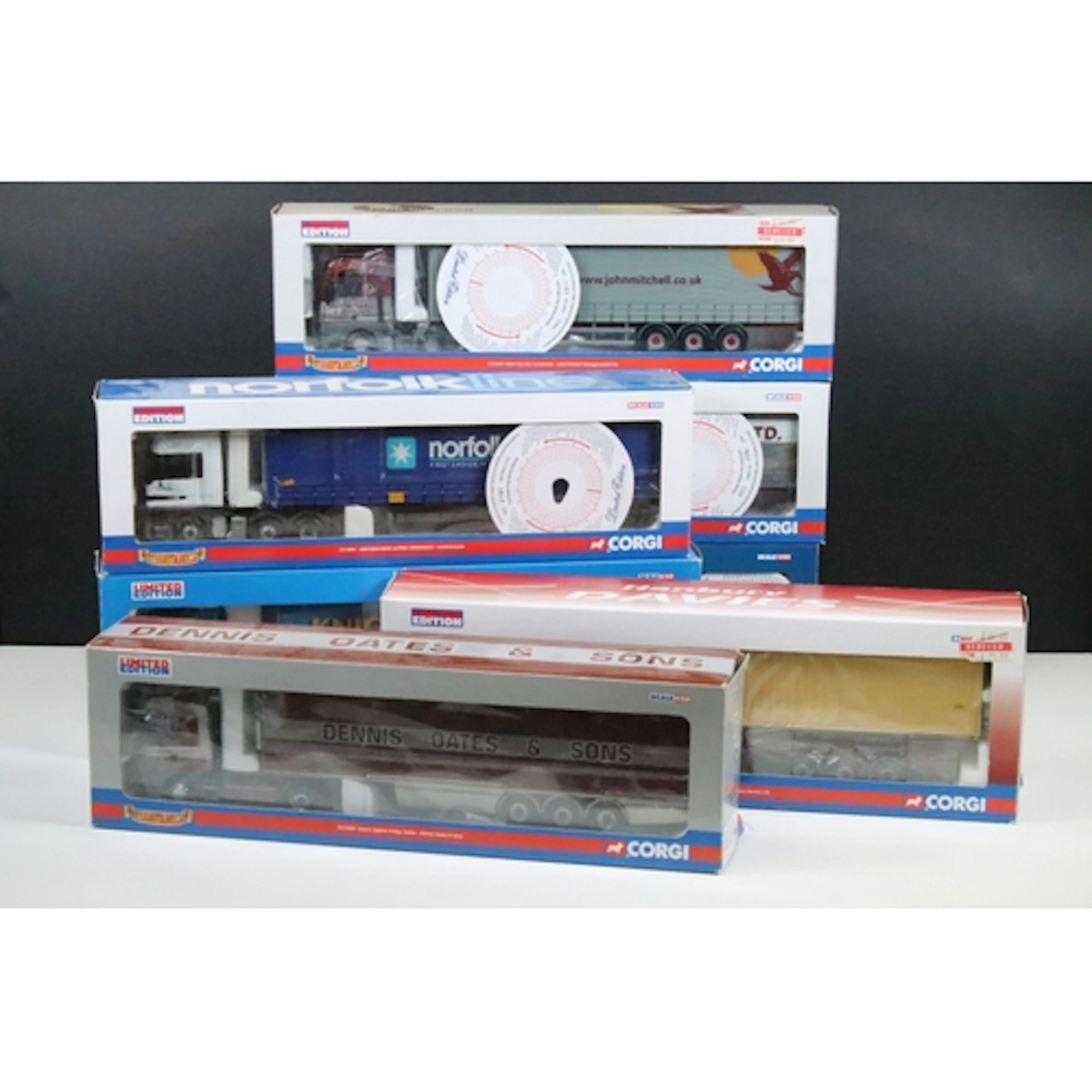 Seven boxed 1/50 Corgi Hauliers Of Renown diecast models to ...