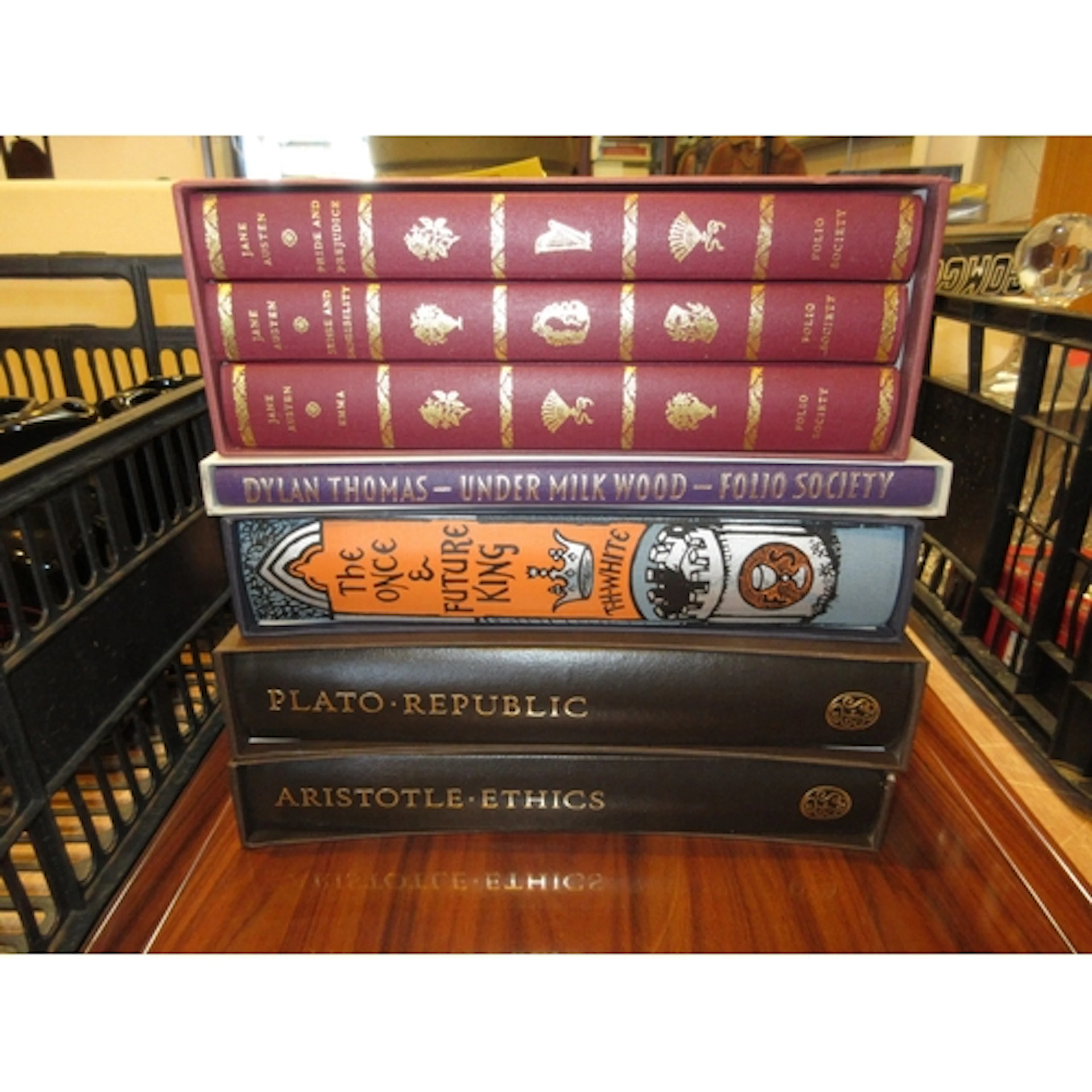 Folio Society Books to include Jane Austen, Dylan Thomas, Pl...