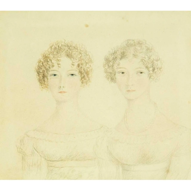 English School, circa 1810. A Regency period portrait of two...