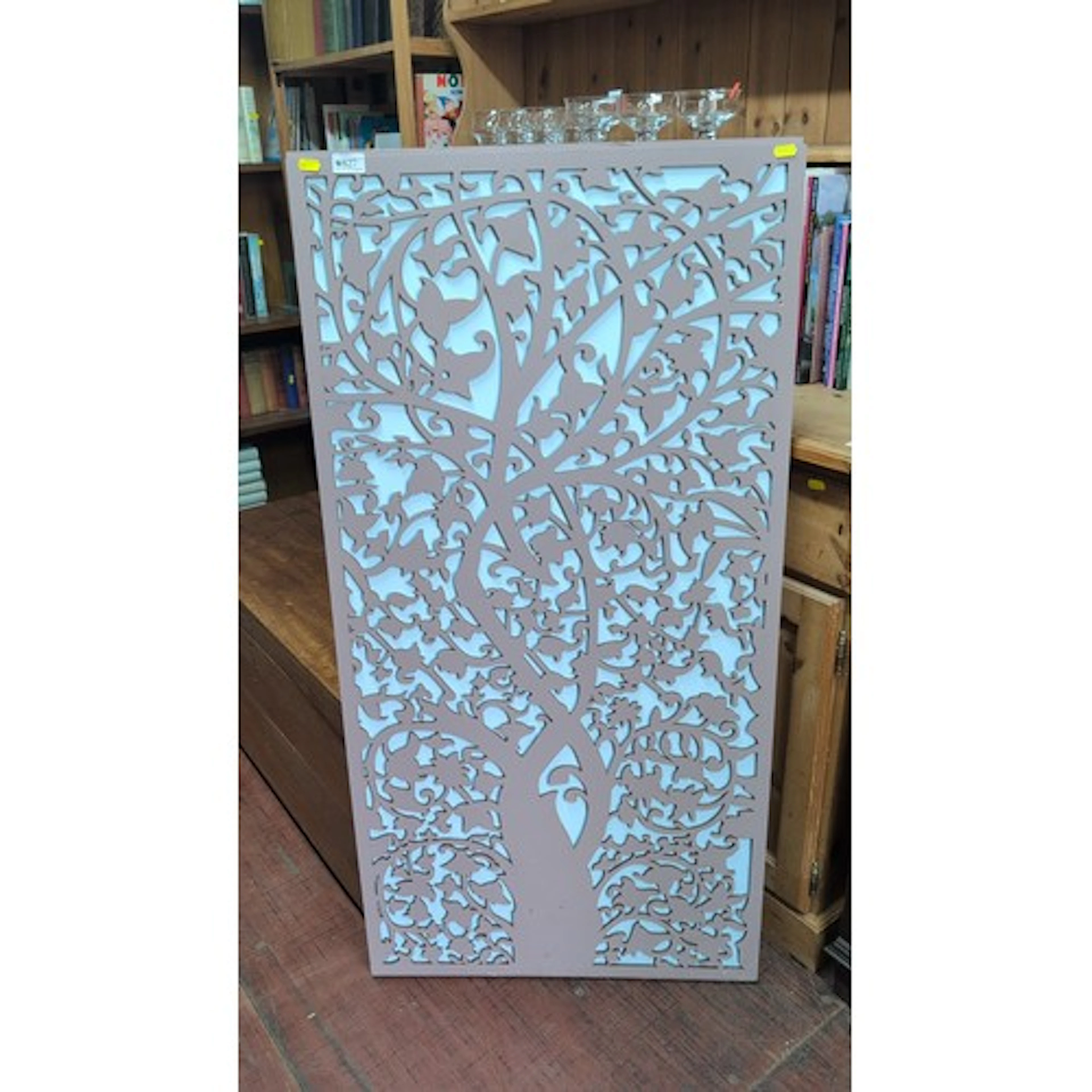 Contemporary painted composite decorative panel, rectangular...