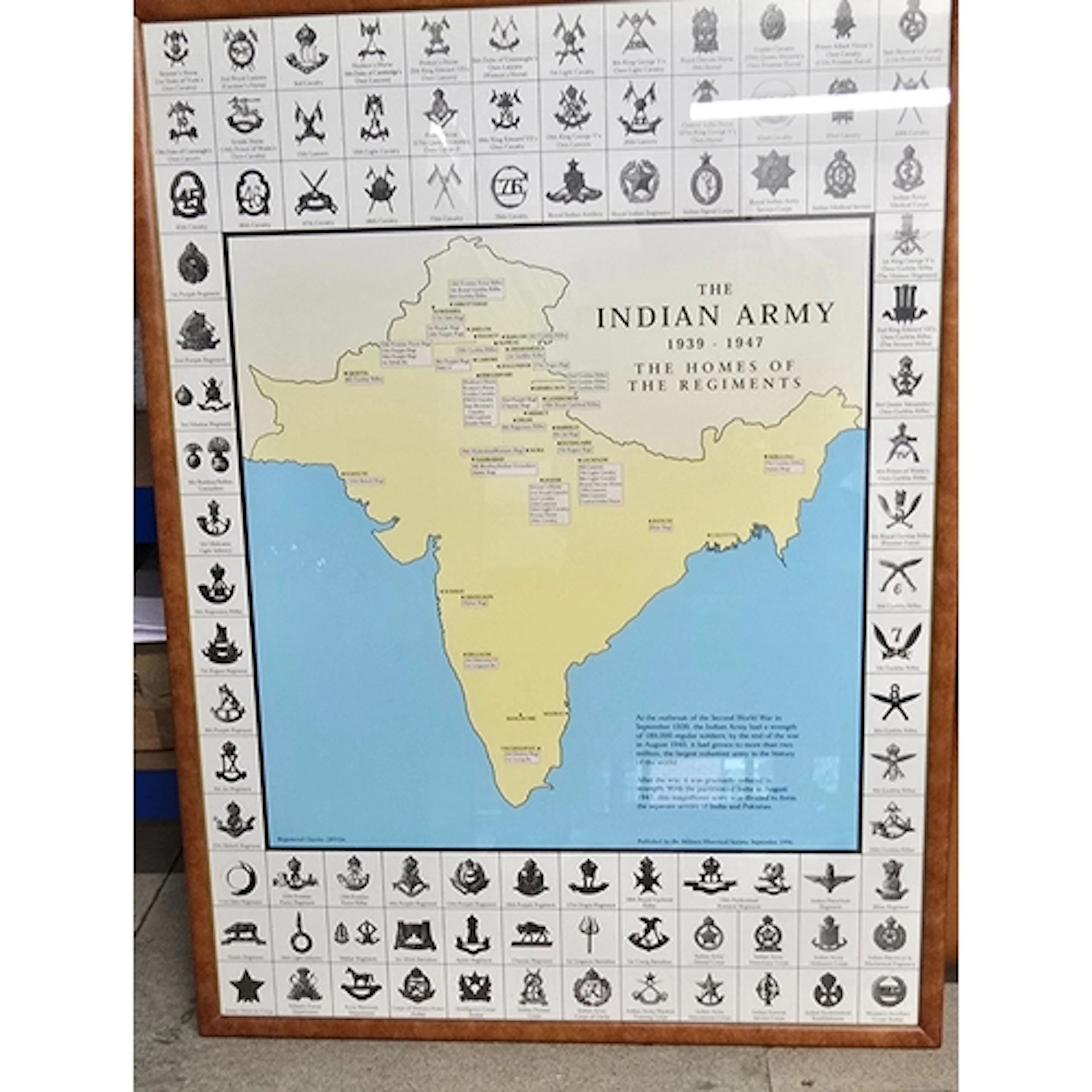 5 assorted framed coloured prints of military interest compr...