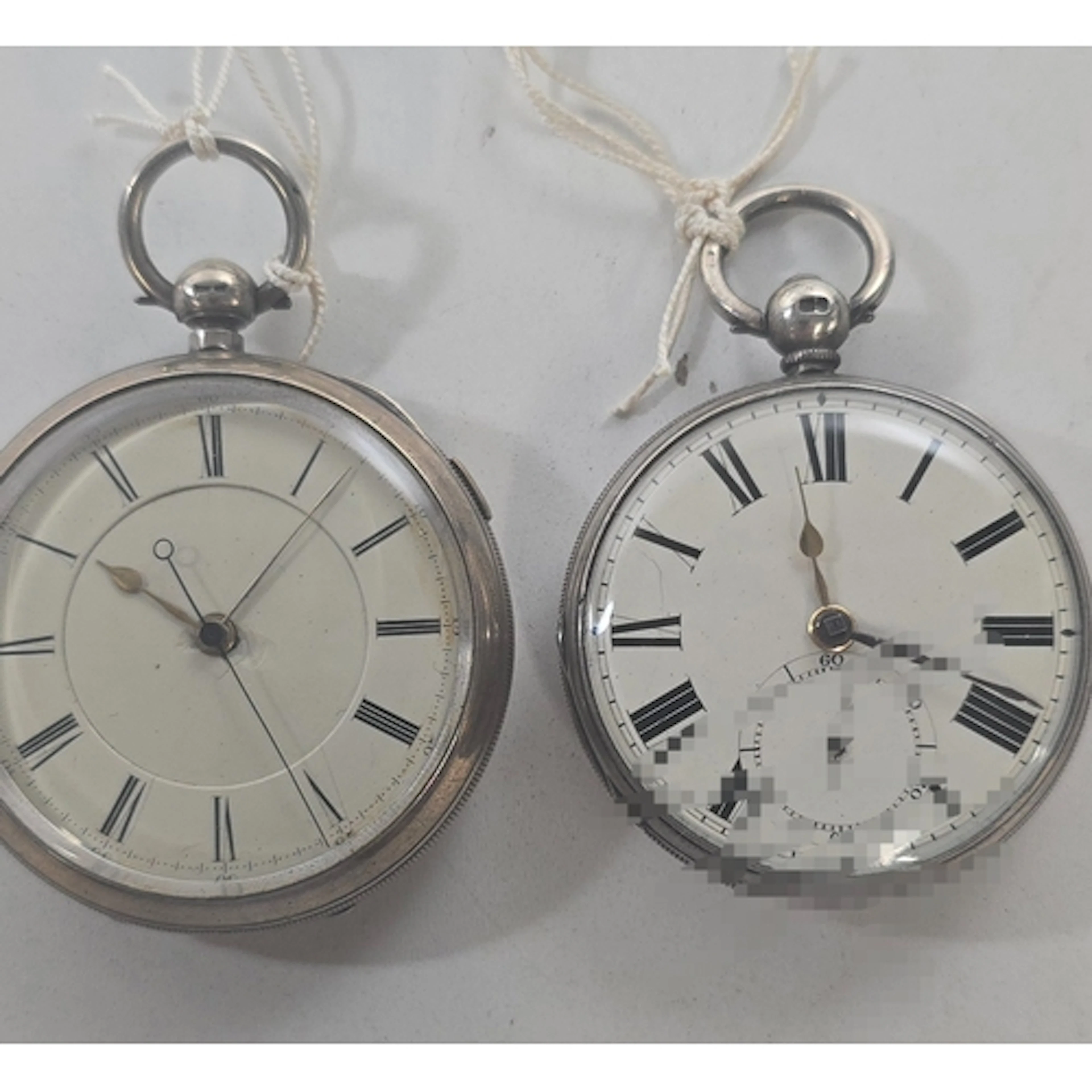 Two English silver cased pocket watches: by J Jackson of Goo...
