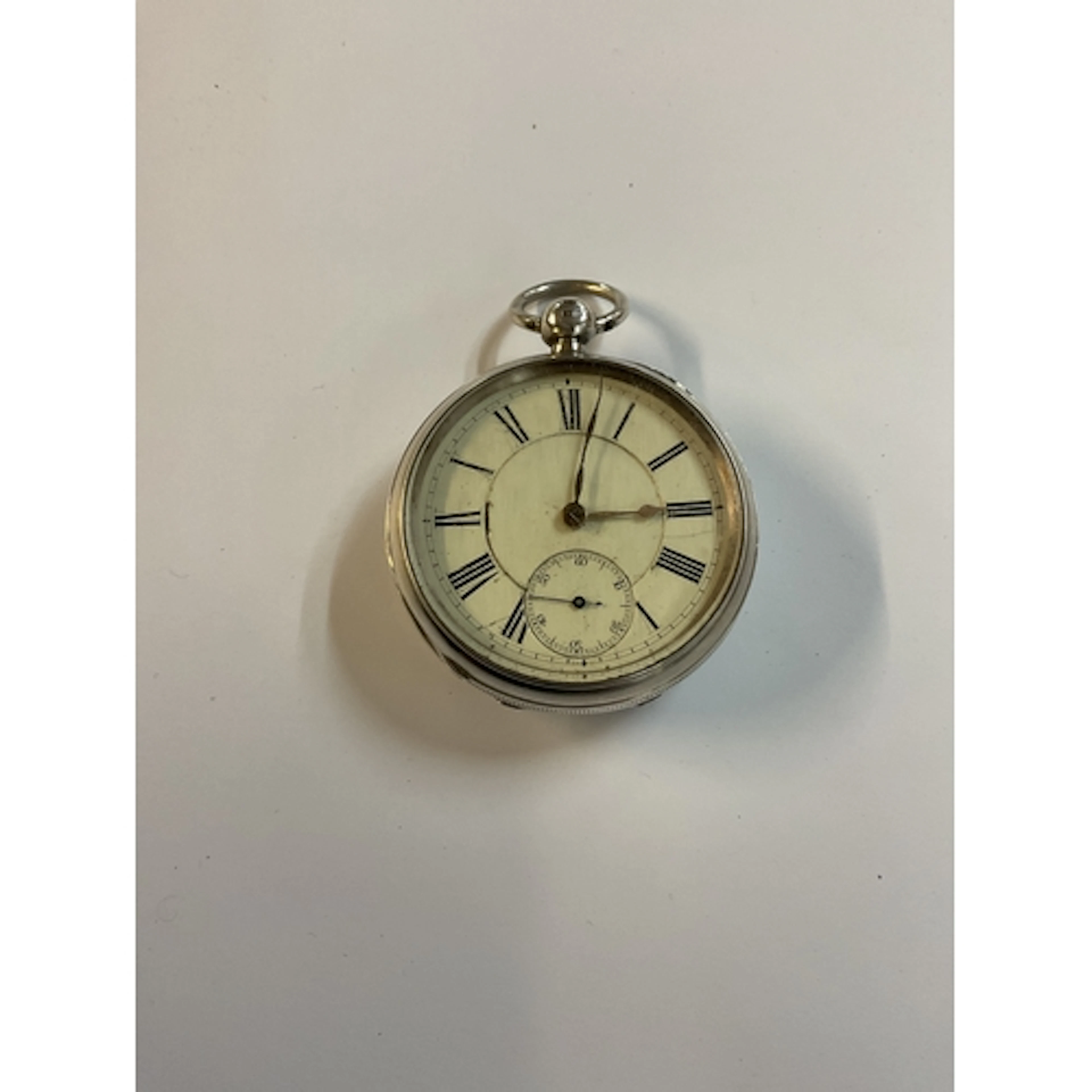 Silver open faced, key wind, pocket watch by Alfred Bedford ...