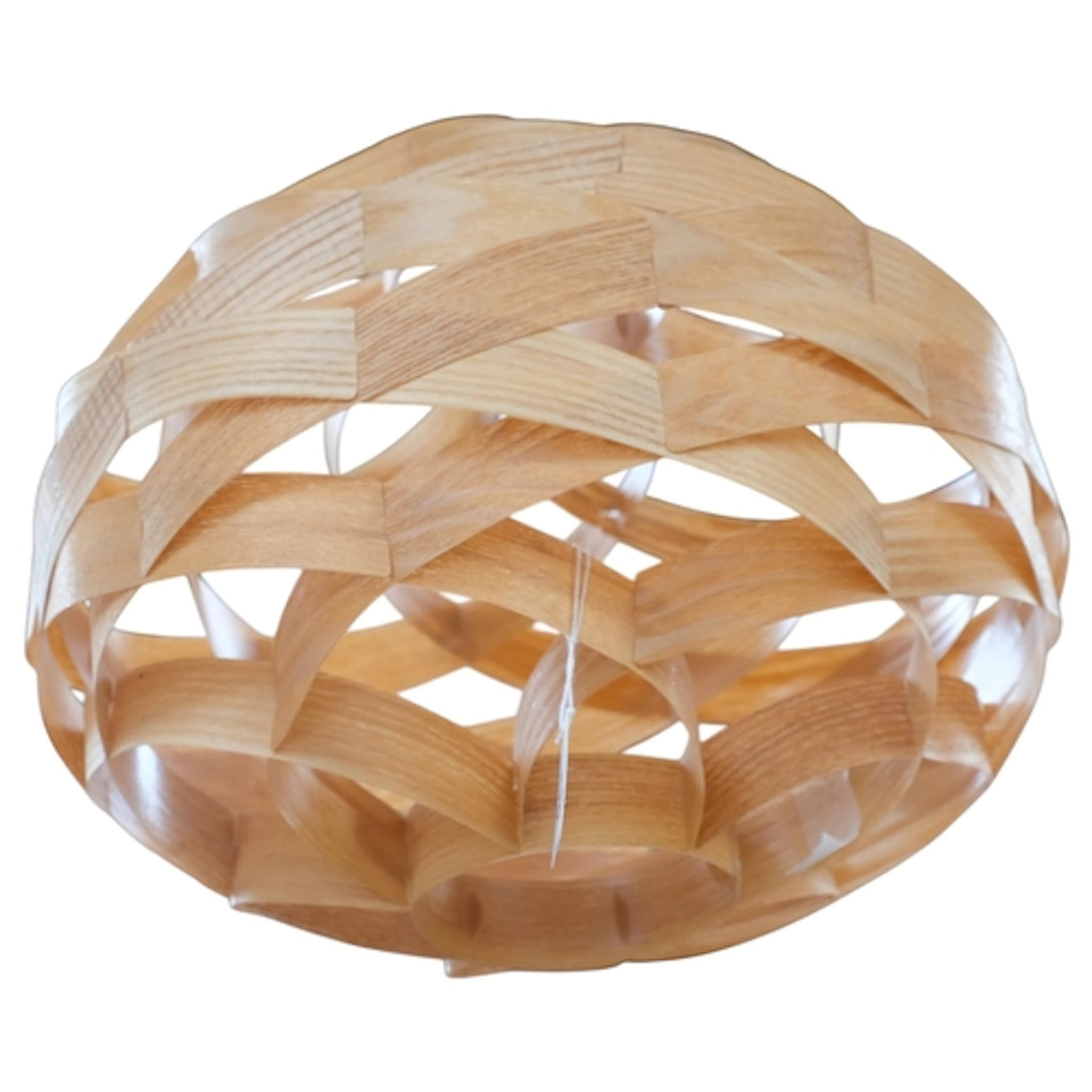 A contemporary abstract design bent veneer design light shad...