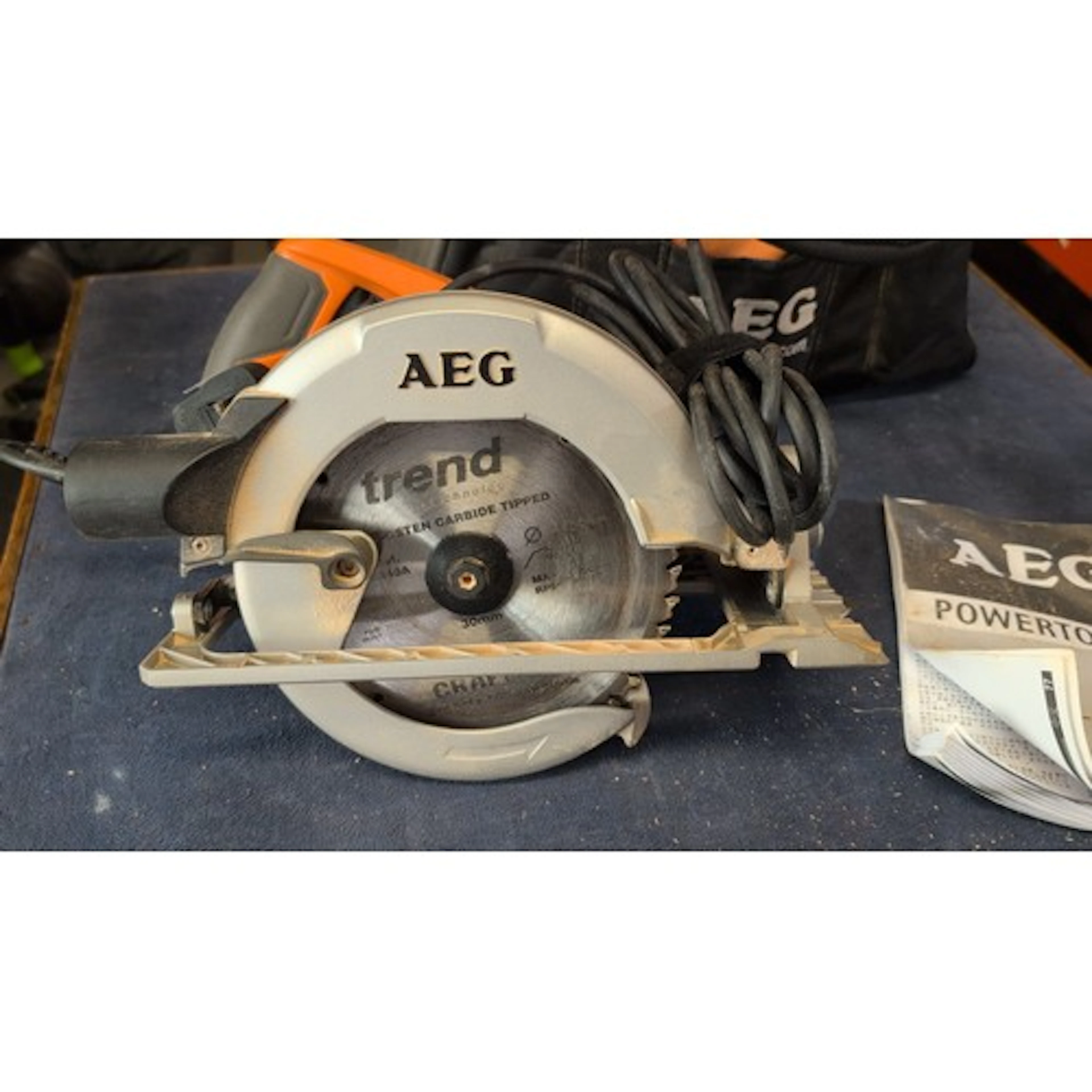 AEG KS 66 C corded circular saw with 184 mm blade and alumin...