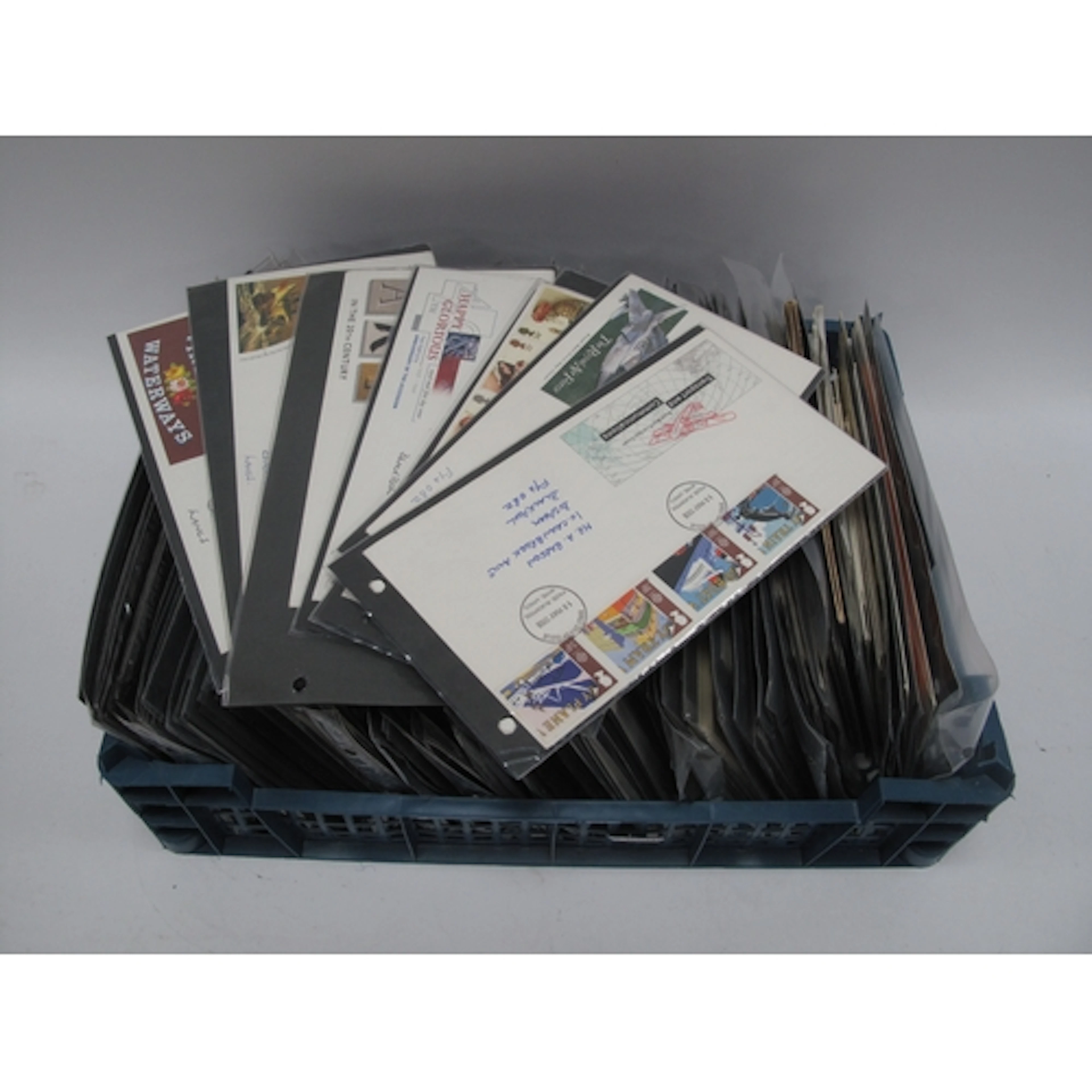 Stamps; A collection of over 250 GB First Day Covers (many w...
