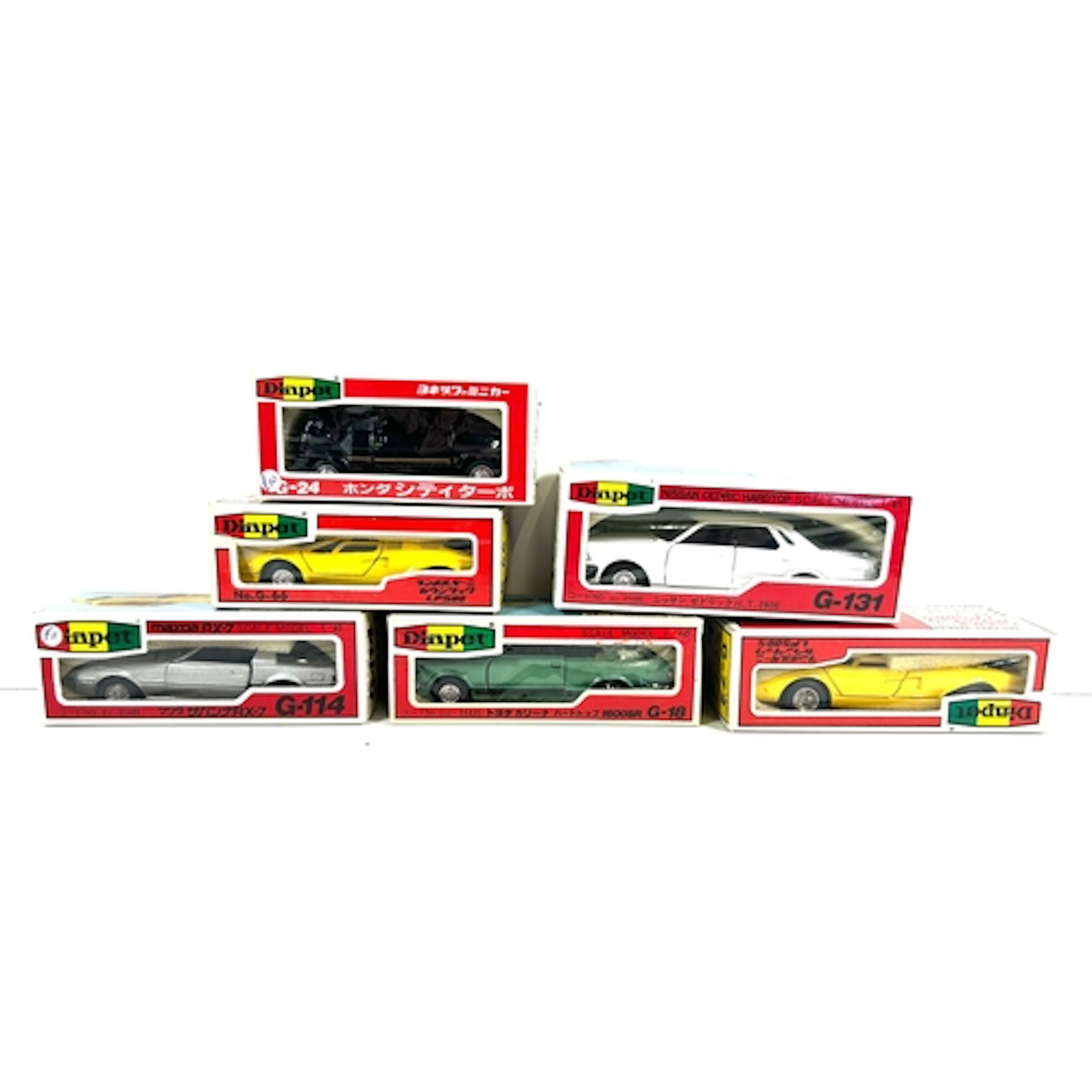 9 Diapet Vehicles. Toyota Crown Patrol Car. 2x Lamborghini C...